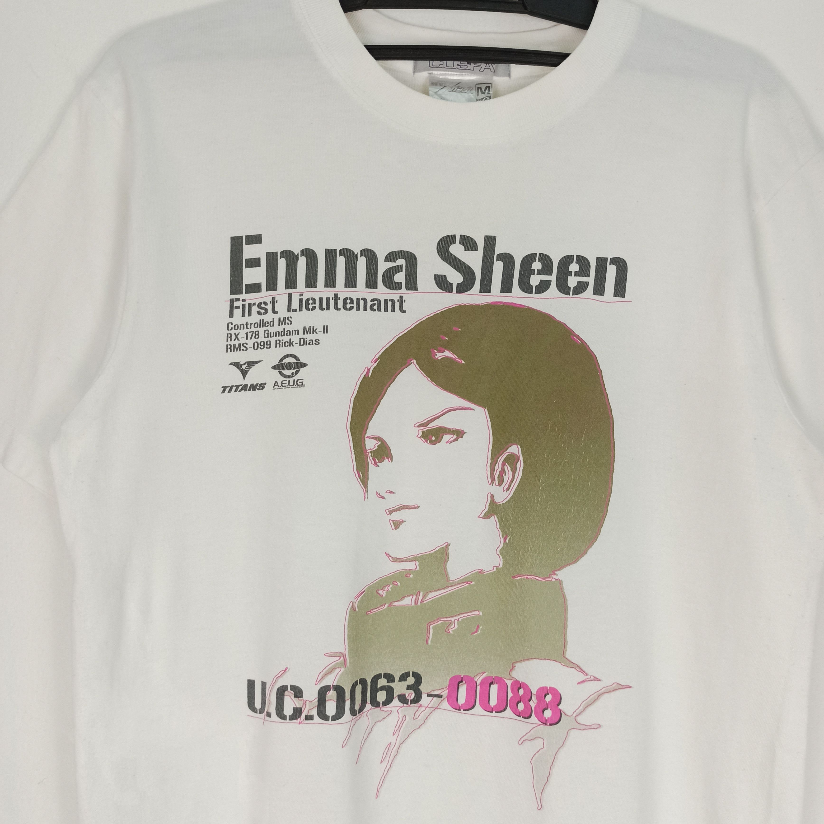 Anime Anime Mobile Suit Zeta Gundam Emma Sheen Character Tshirt Size US M / EU 48-50 / 2 - 2 Thumbnail