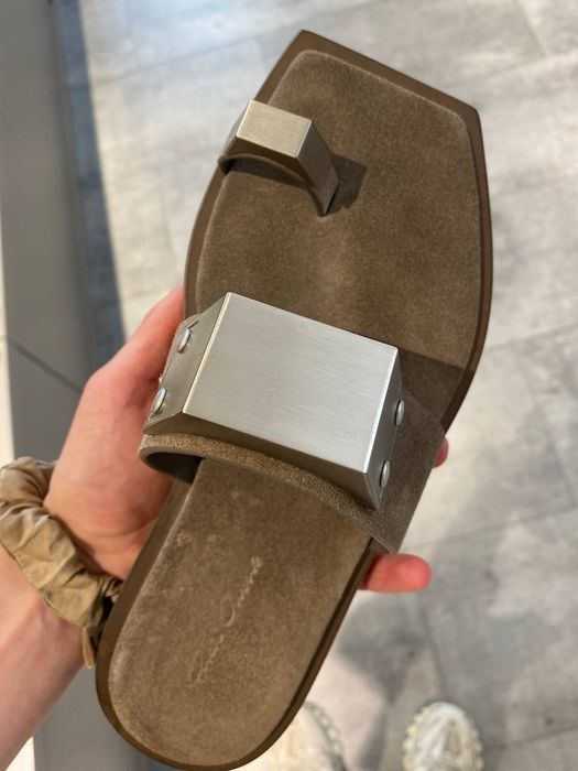 Rick Owens Rick Owens suede bridal sandals Grailed
