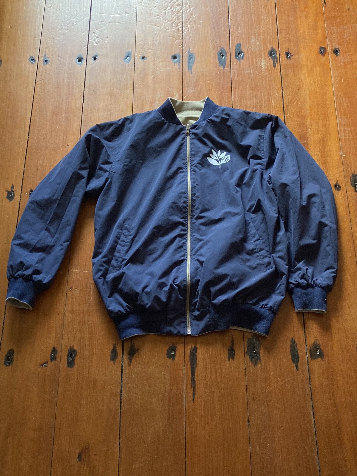 Reversible Magenta Bomber Jacket