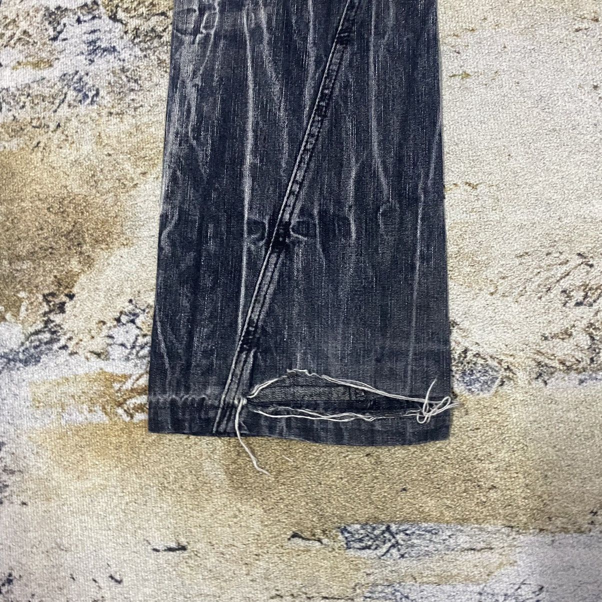 Japanese Brand Vintage Japanese Lightning Design Distressed Jeans Size US 31 - 9 Thumbnail