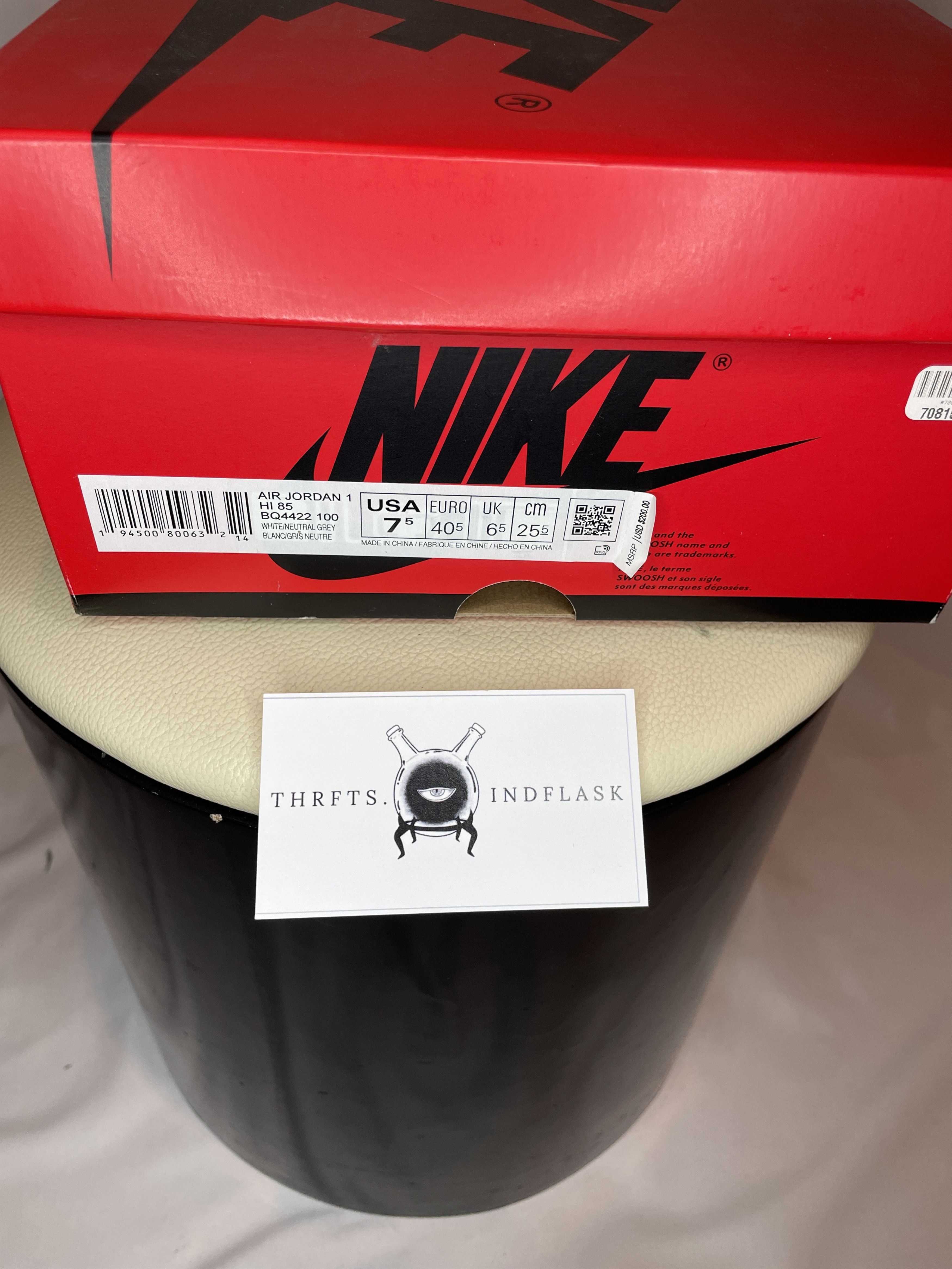 Jordan Brand Jordan 1 Retro High 85 'Neutral Grey' Size US 7.5 / EU 40-41 - 9 Thumbnail