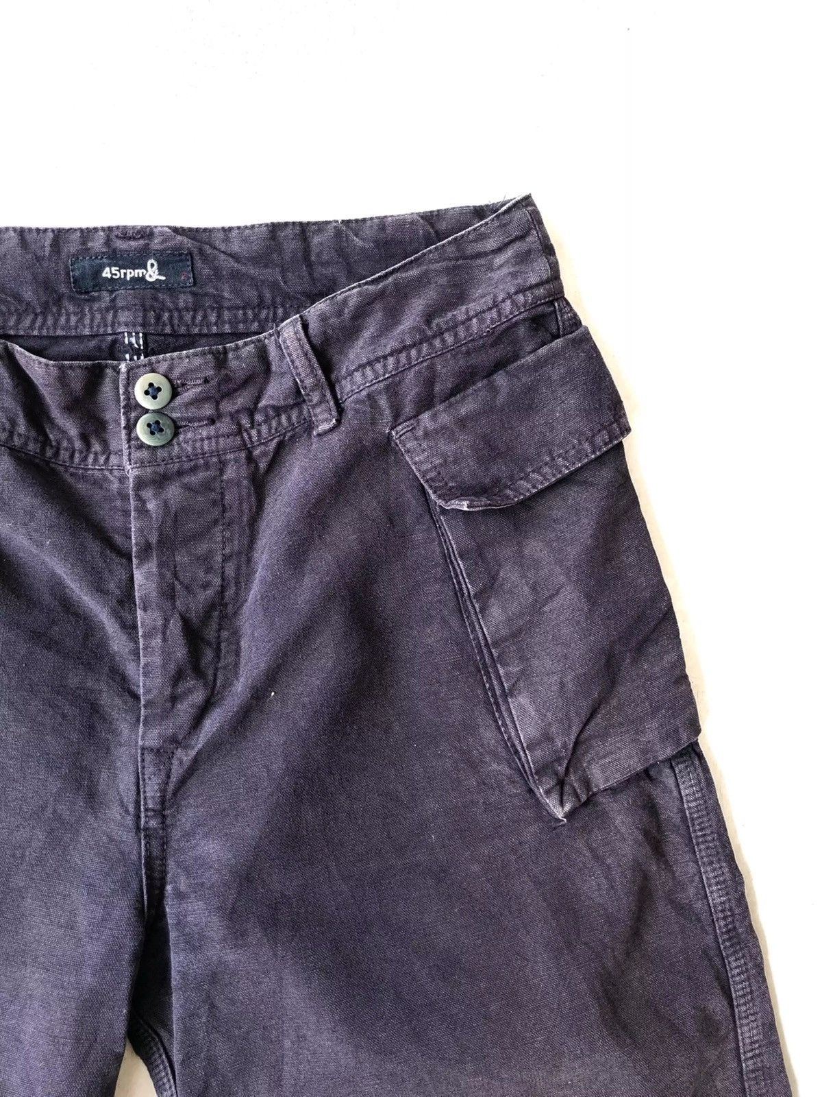 45rpm OG 45RPM 🇯🇵 Indigo Hemp Camera Shorts Pants Size US 29 - 1 Thumbnail