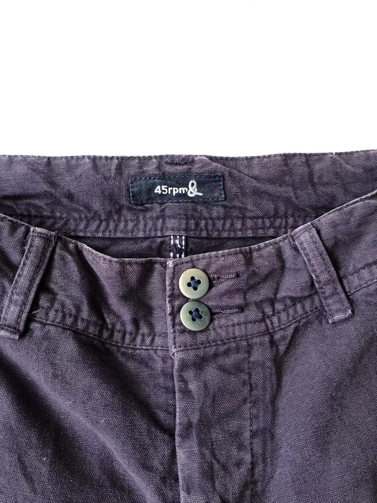45rpm OG 45RPM 🇯🇵 Indigo Hemp Camera Shorts Pants Size US 29 - 6 Thumbnail