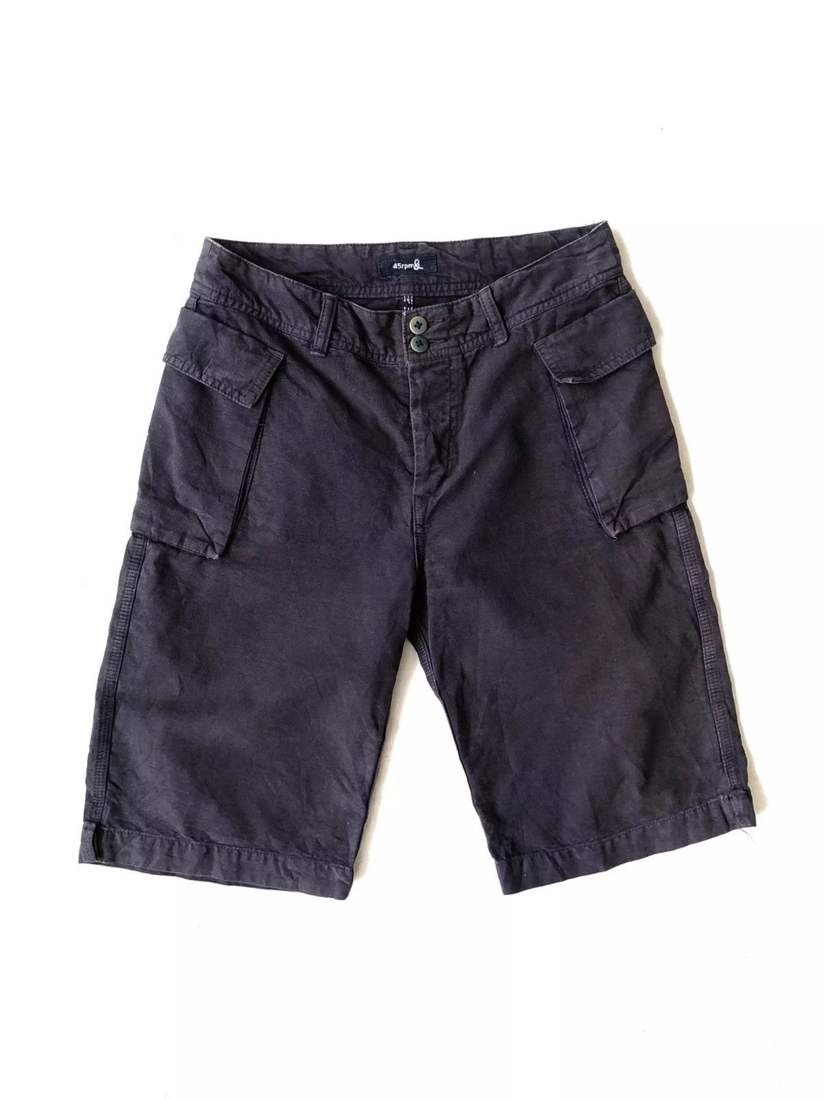 45rpm OG 45RPM 🇯🇵 Indigo Hemp Camera Shorts Pants Size US 29 - 2 Thumbnail