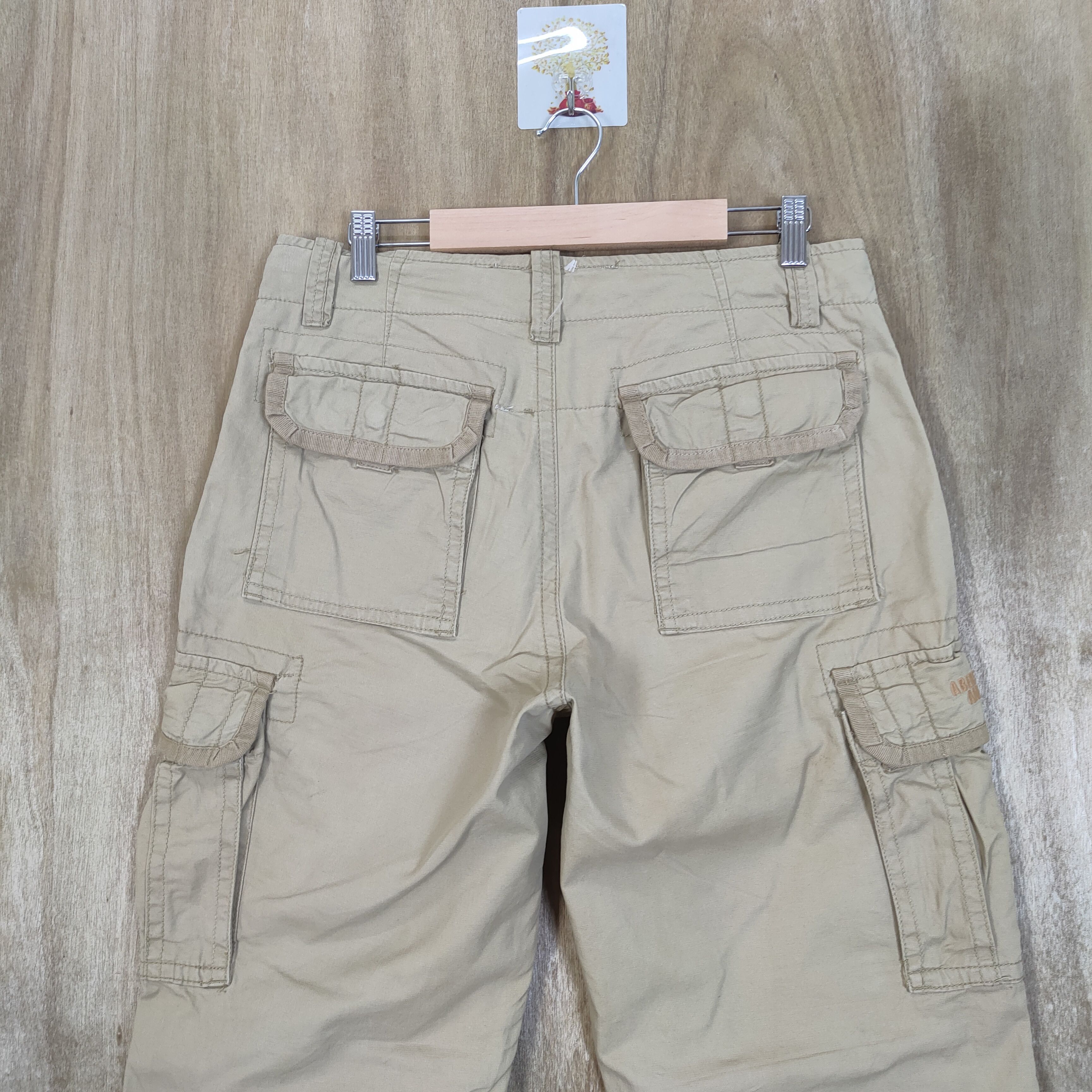 Abercrombie & Fitch VINTAGE CARGO PANTS ZIPPER OPEN LEG Size US 32 / EU 48 - 10 Thumbnail