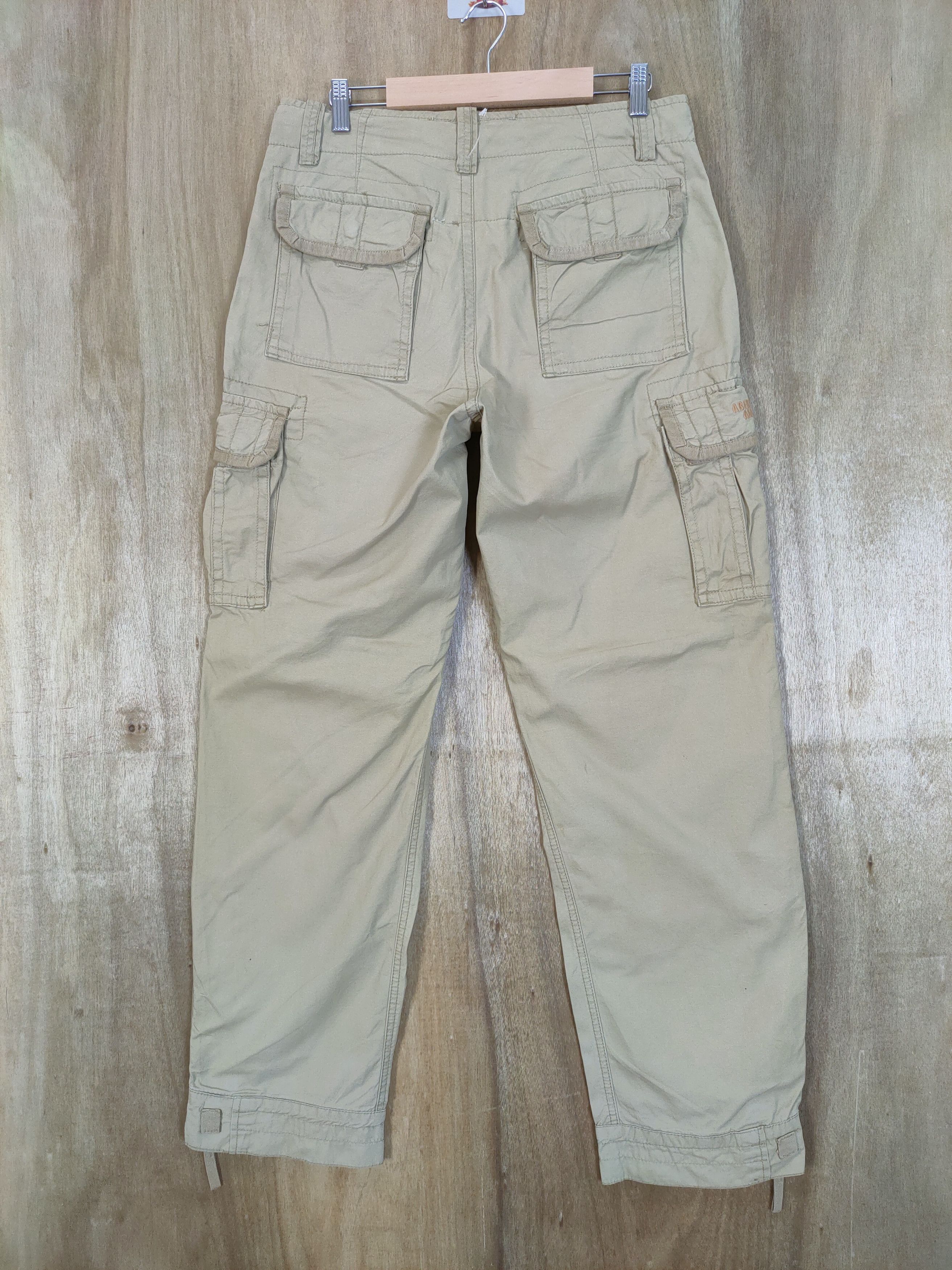 Abercrombie & Fitch VINTAGE CARGO PANTS ZIPPER OPEN LEG Size US 32 / EU 48 - 6 Thumbnail