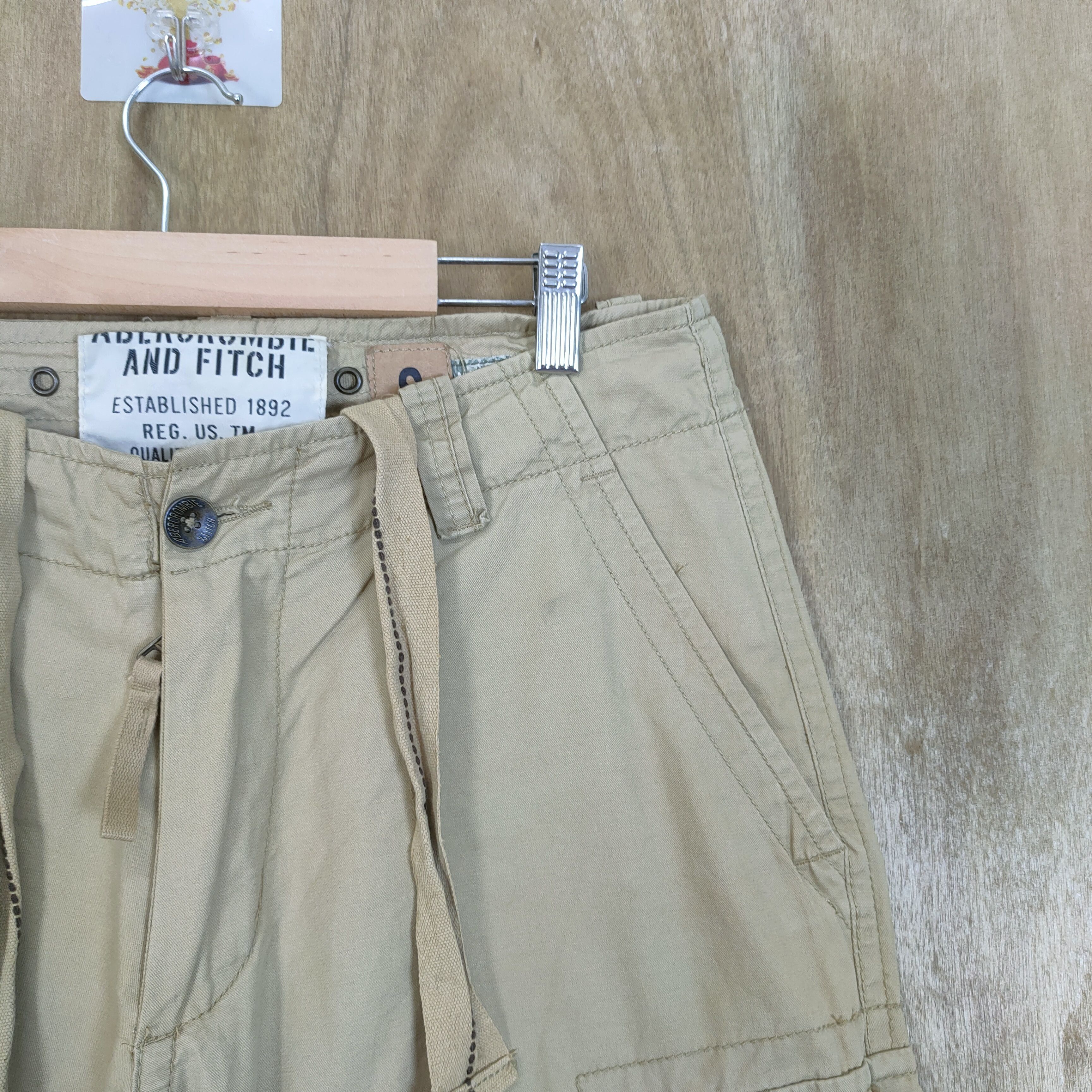 Abercrombie & Fitch VINTAGE CARGO PANTS ZIPPER OPEN LEG Size US 32 / EU 48 - 9 Thumbnail