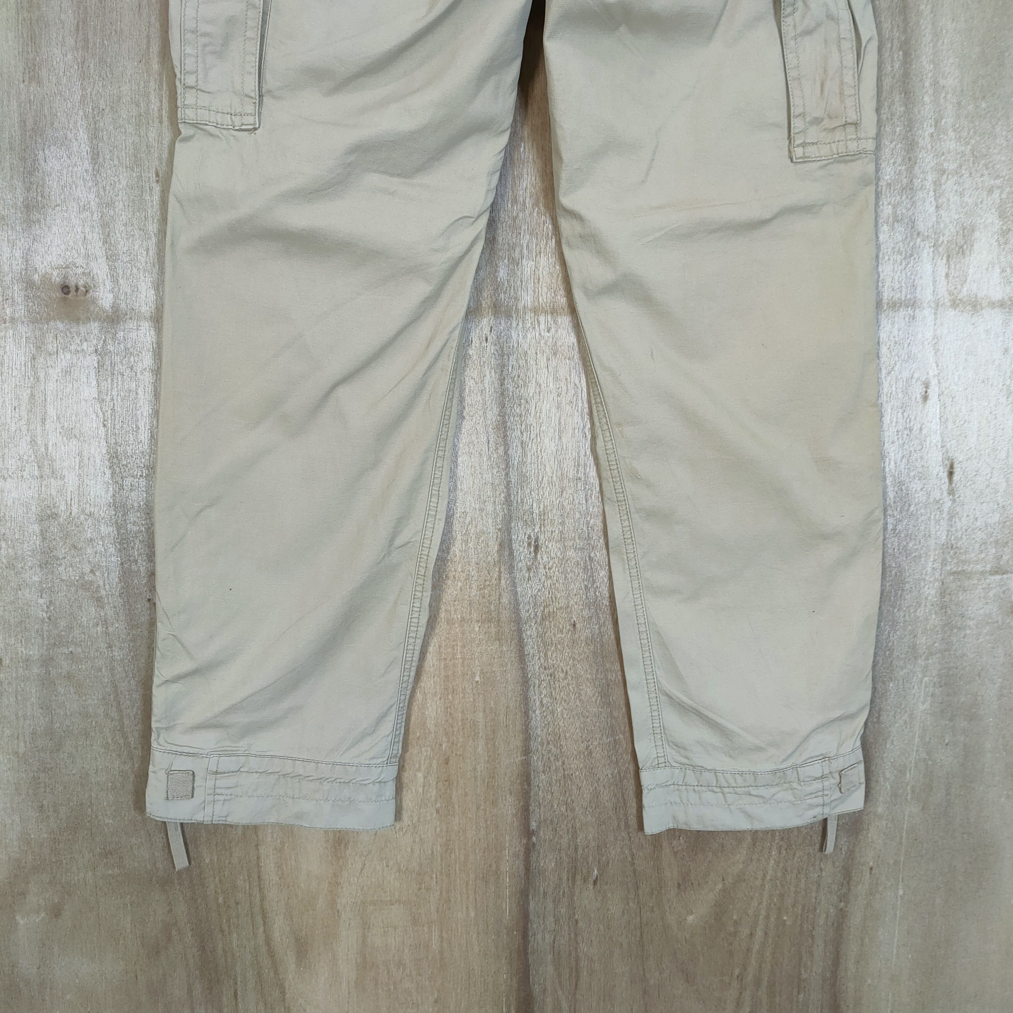 Abercrombie & Fitch VINTAGE CARGO PANTS ZIPPER OPEN LEG Size US 32 / EU 48 - 11 Thumbnail