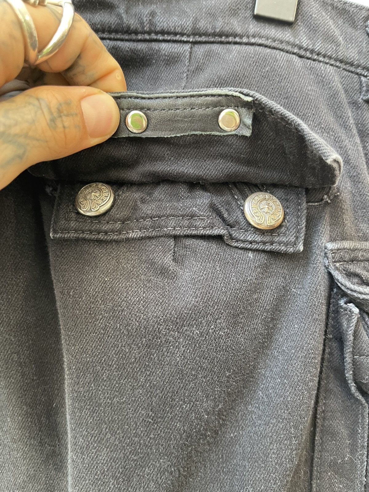 Chrome Hearts Chrome Hearts 9 Pocket Fatigue Cargo Denim Jeans 32 33 34 Size US 33 - 14 Thumbnail