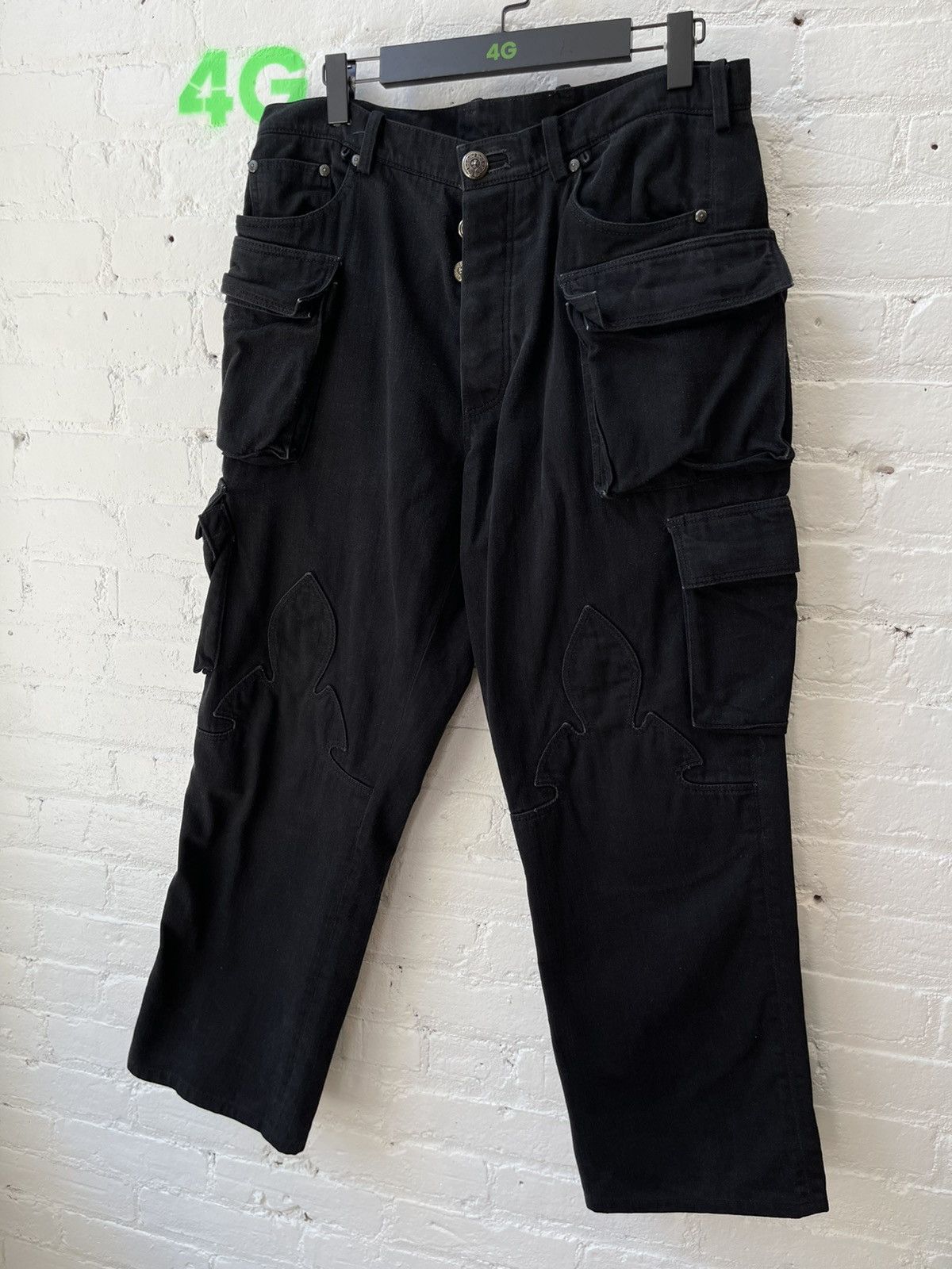 Chrome Hearts Chrome Hearts 9 Pocket Fatigue Cargo Denim Jeans 32 33 34 Size US 33 - 2 Thumbnail