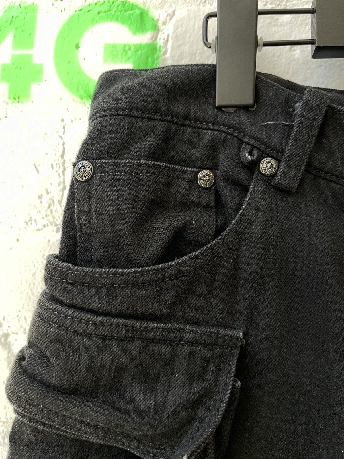 Chrome Hearts Chrome Hearts 9 Pocket Fatigue Cargo Denim Jeans 32 33 34 Size US 33 - 7 Thumbnail