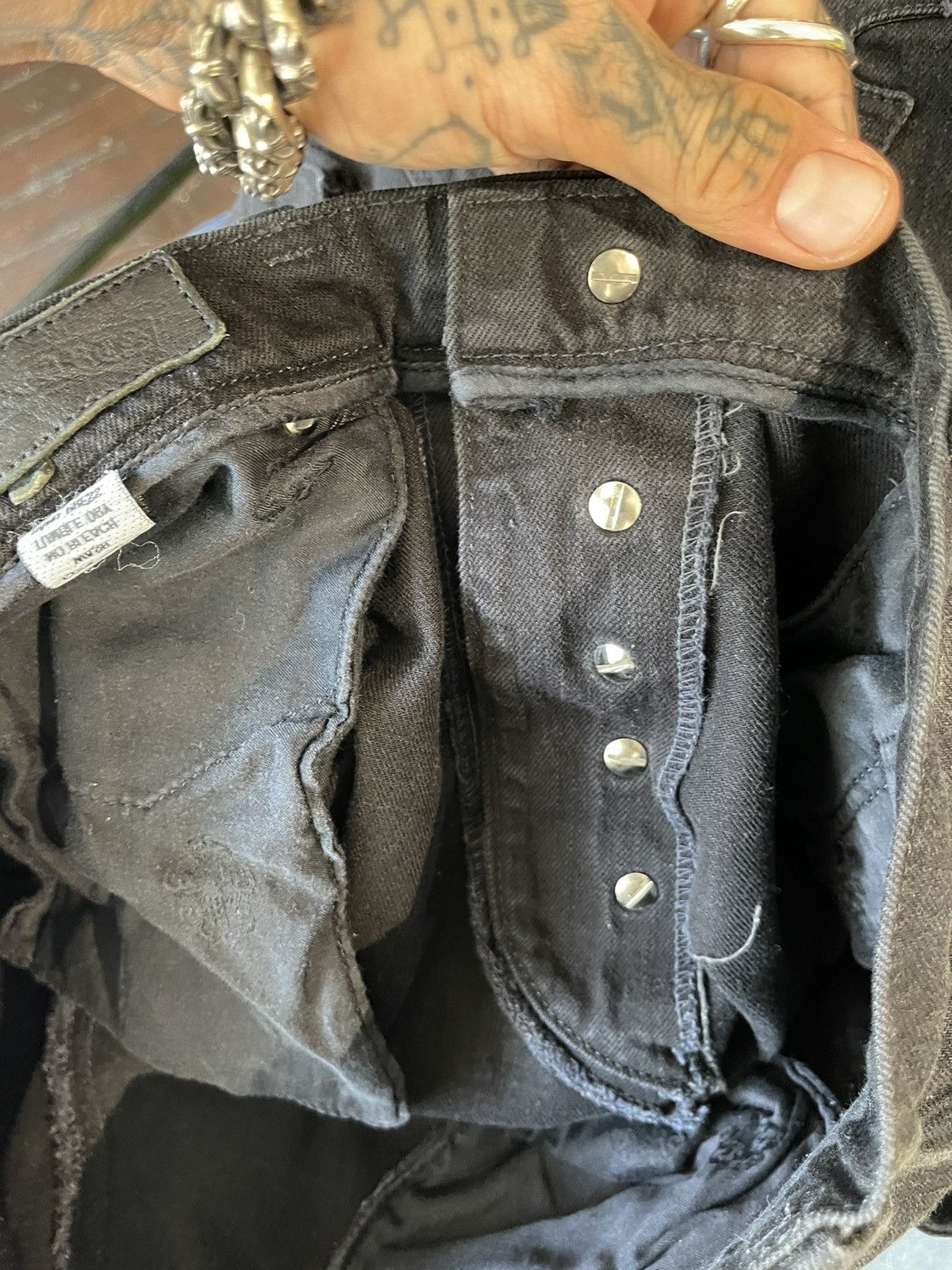Chrome Hearts Chrome Hearts 9 Pocket Fatigue Cargo Denim Jeans 32 33 34 Size US 33 - 18 Thumbnail