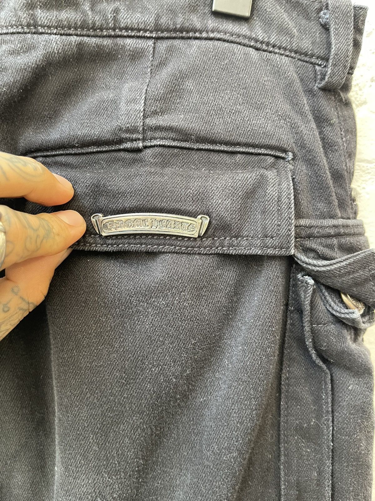 Chrome Hearts Chrome Hearts 9 Pocket Fatigue Cargo Denim Jeans 32 33 34 Size US 33 - 13 Thumbnail