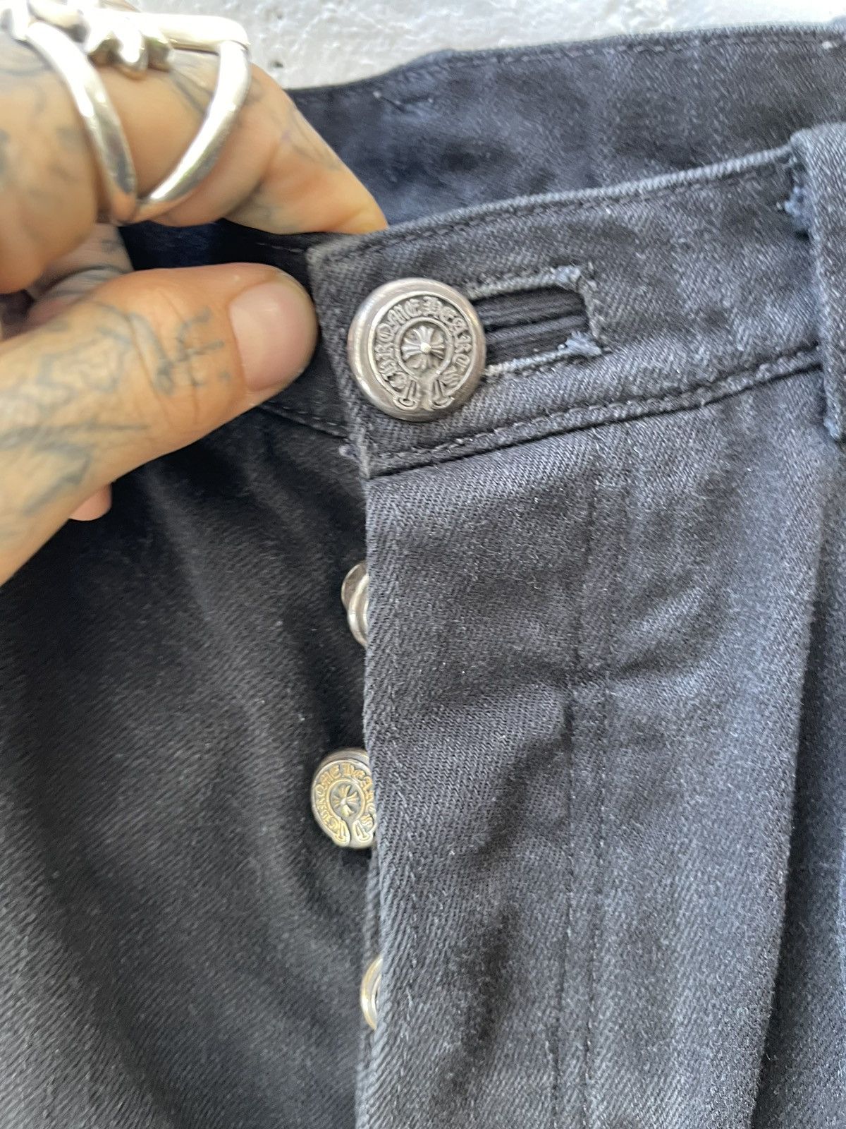 Chrome Hearts Chrome Hearts 9 Pocket Fatigue Cargo Denim Jeans 32 33 34 Size US 33 - 6 Thumbnail