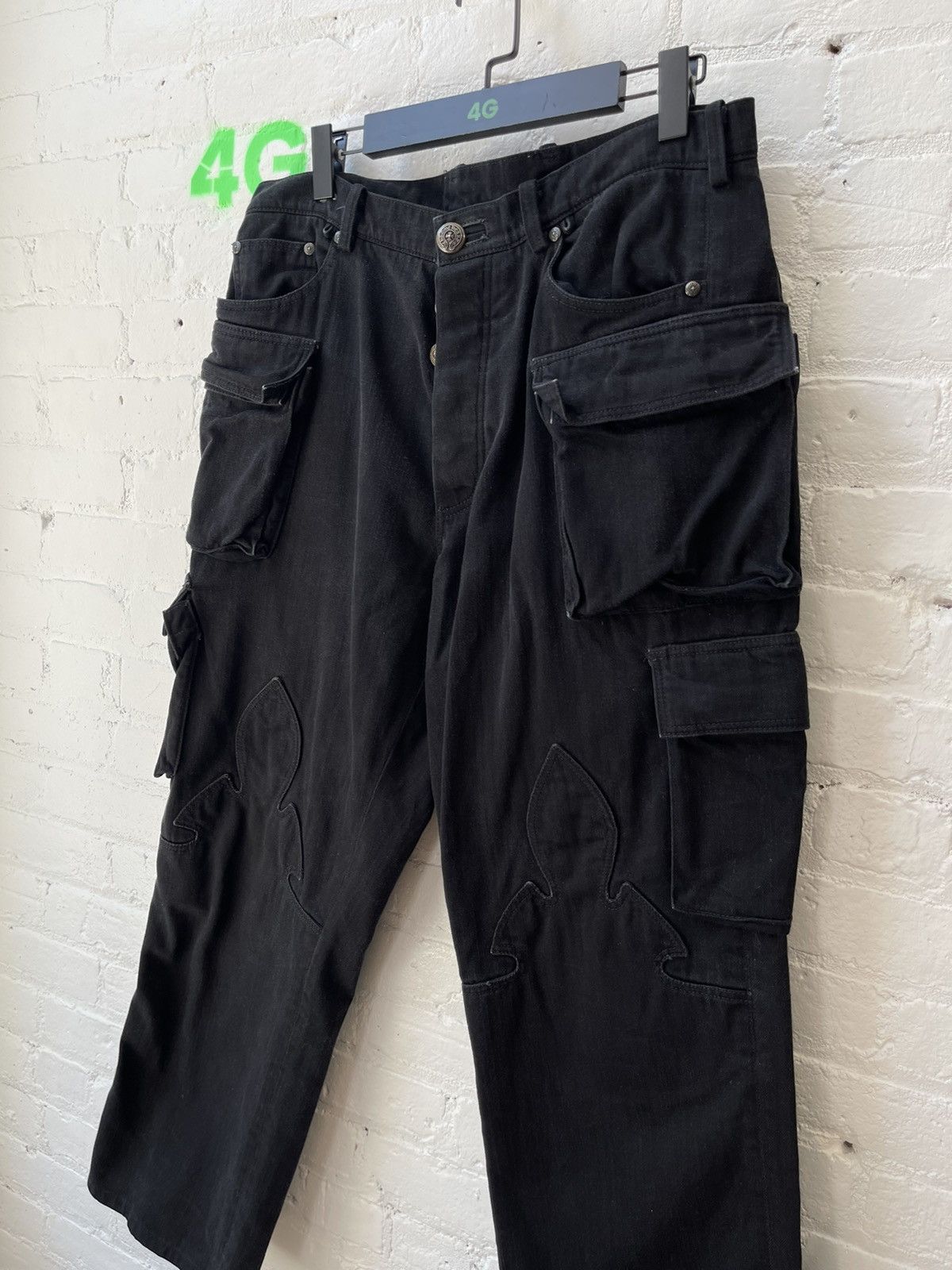 Chrome Hearts Chrome Hearts 9 Pocket Fatigue Cargo Denim Jeans 32 33 34 Size US 33 - 3 Thumbnail