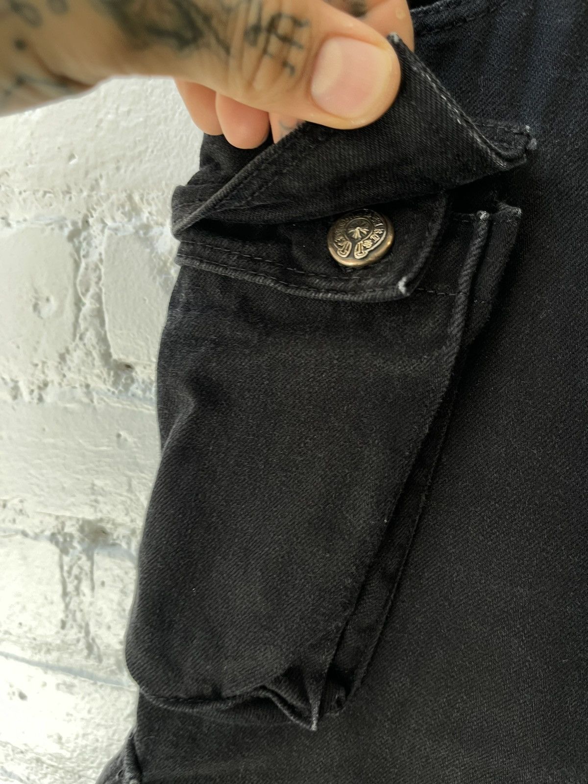 Chrome Hearts Chrome Hearts 9 Pocket Fatigue Cargo Denim Jeans 32 33 34 Size US 33 - 8 Thumbnail