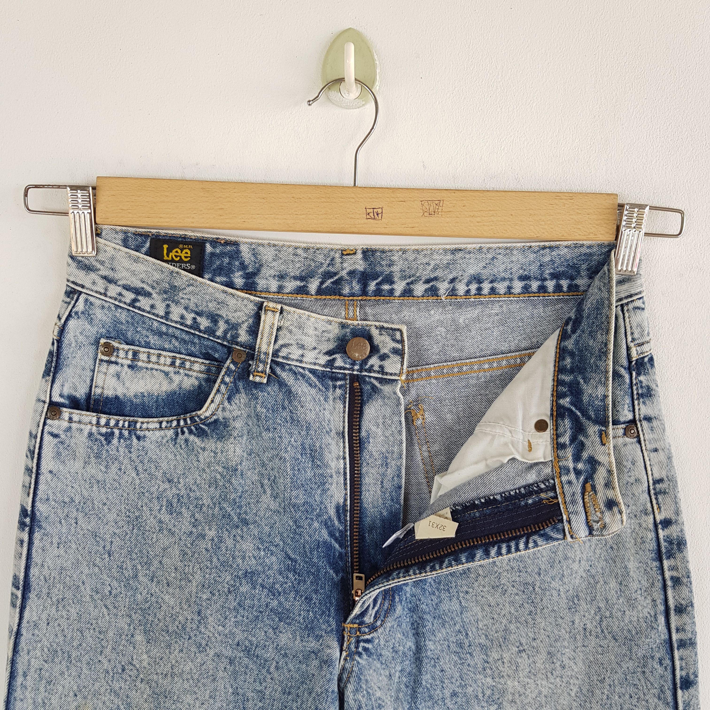 Lee Vintage Lee Acid Wash Jeans Lee Faded Light Wash Denim Size US 30 / EU 46 - 8 Thumbnail