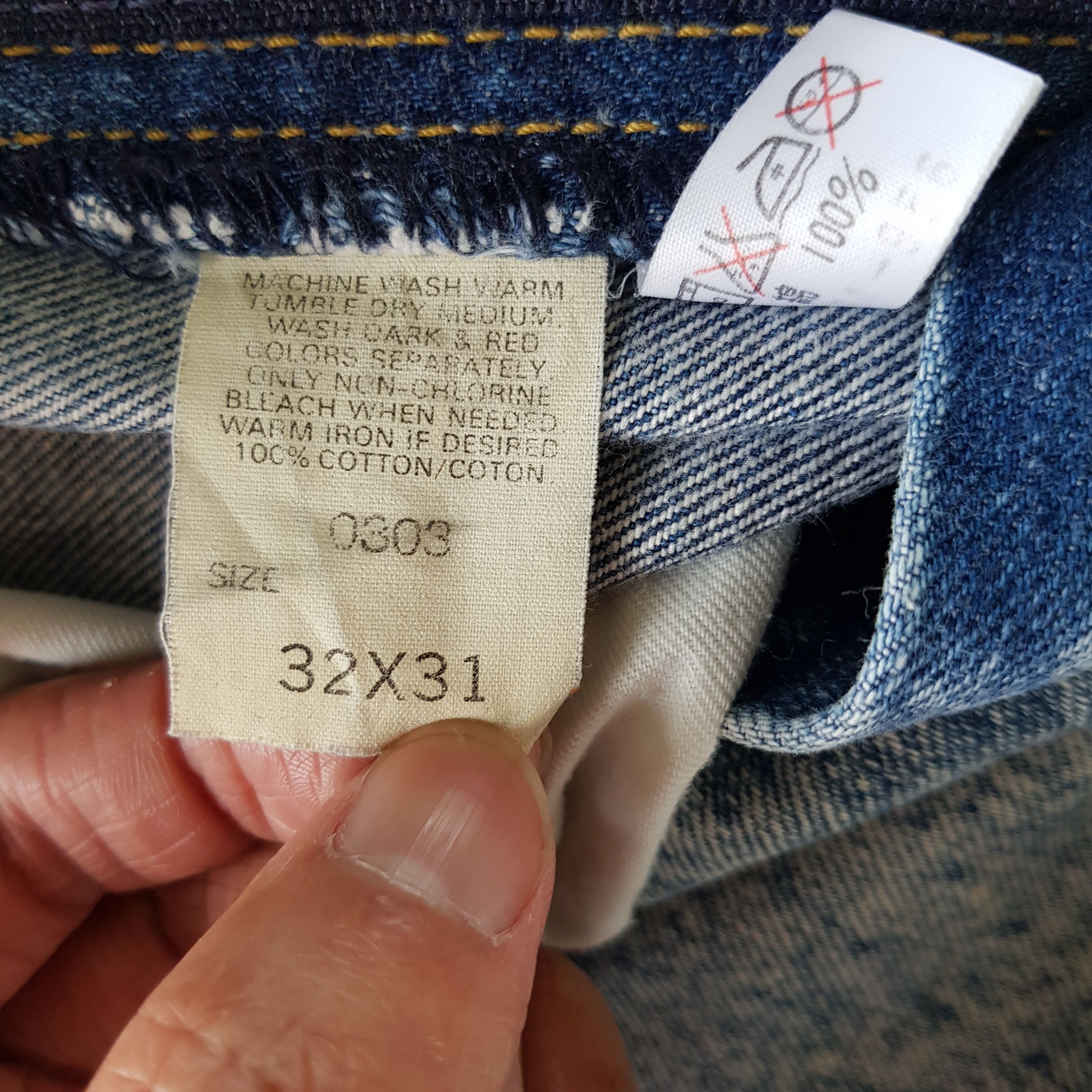 Lee Vintage Lee Acid Wash Jeans Lee Faded Light Wash Denim Size US 30 / EU 46 - 12 Thumbnail