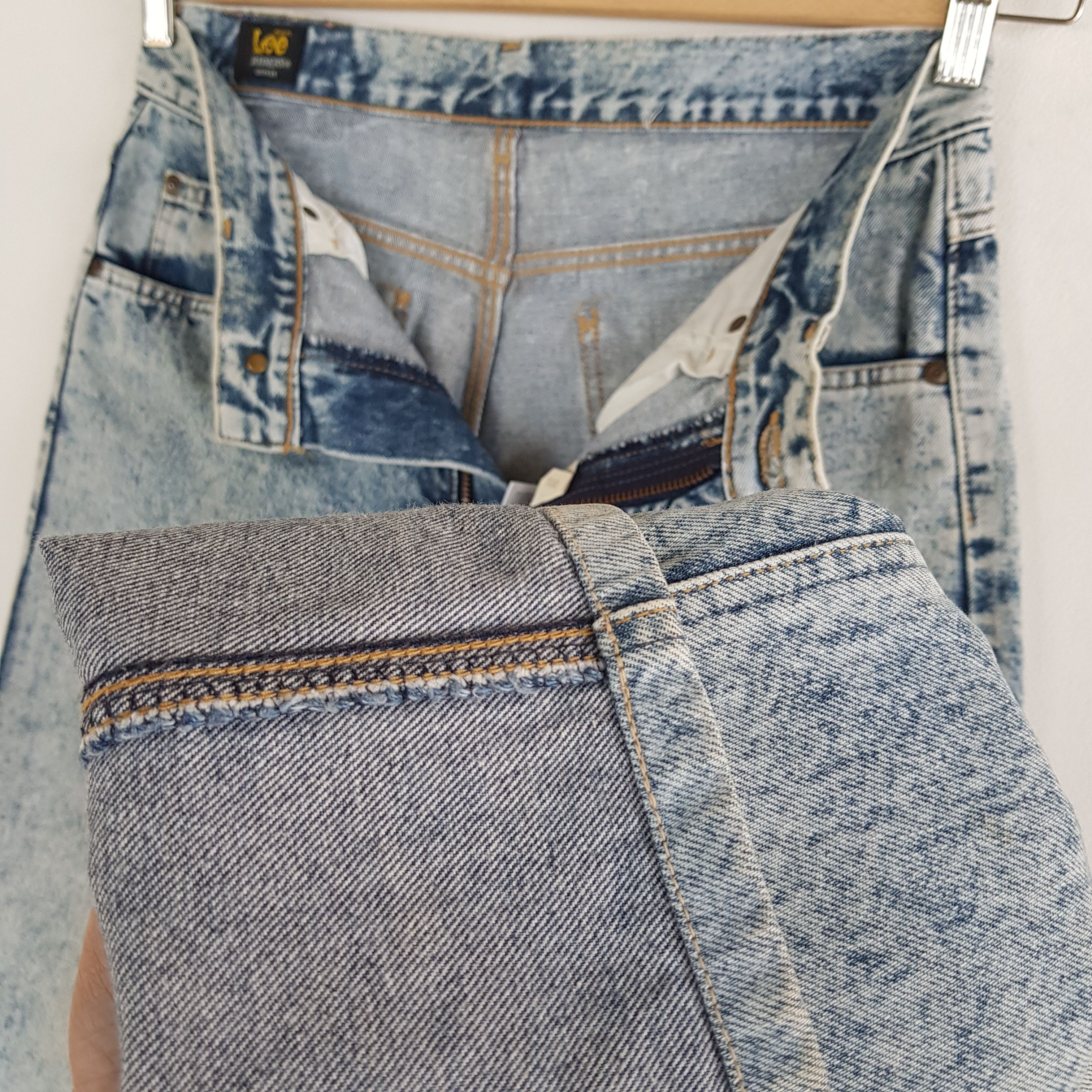 Lee Vintage Lee Acid Wash Jeans Lee Faded Light Wash Denim Size US 30 / EU 46 - 10 Thumbnail