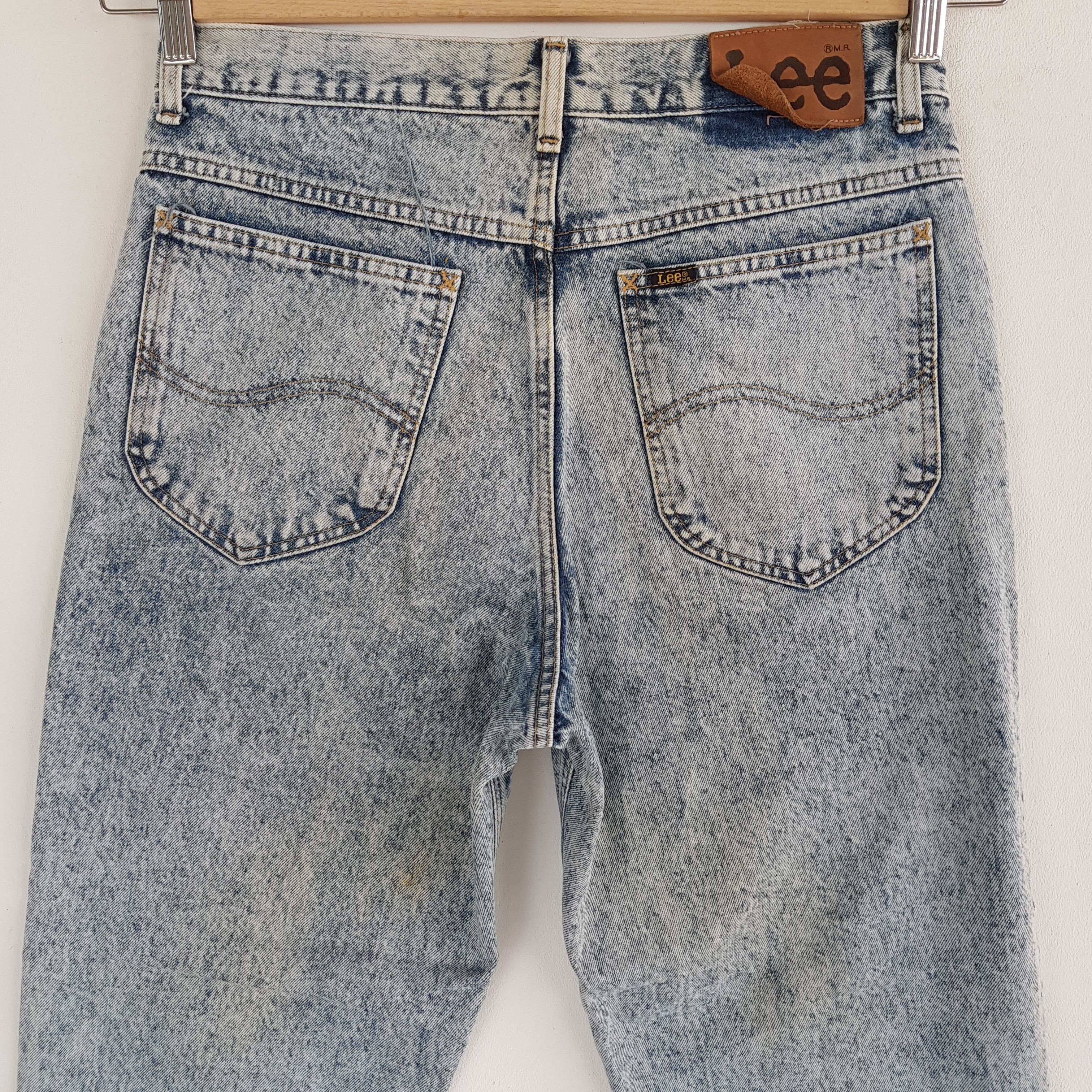 Lee Vintage Lee Acid Wash Jeans Lee Faded Light Wash Denim Size US 30 / EU 46 - 4 Thumbnail