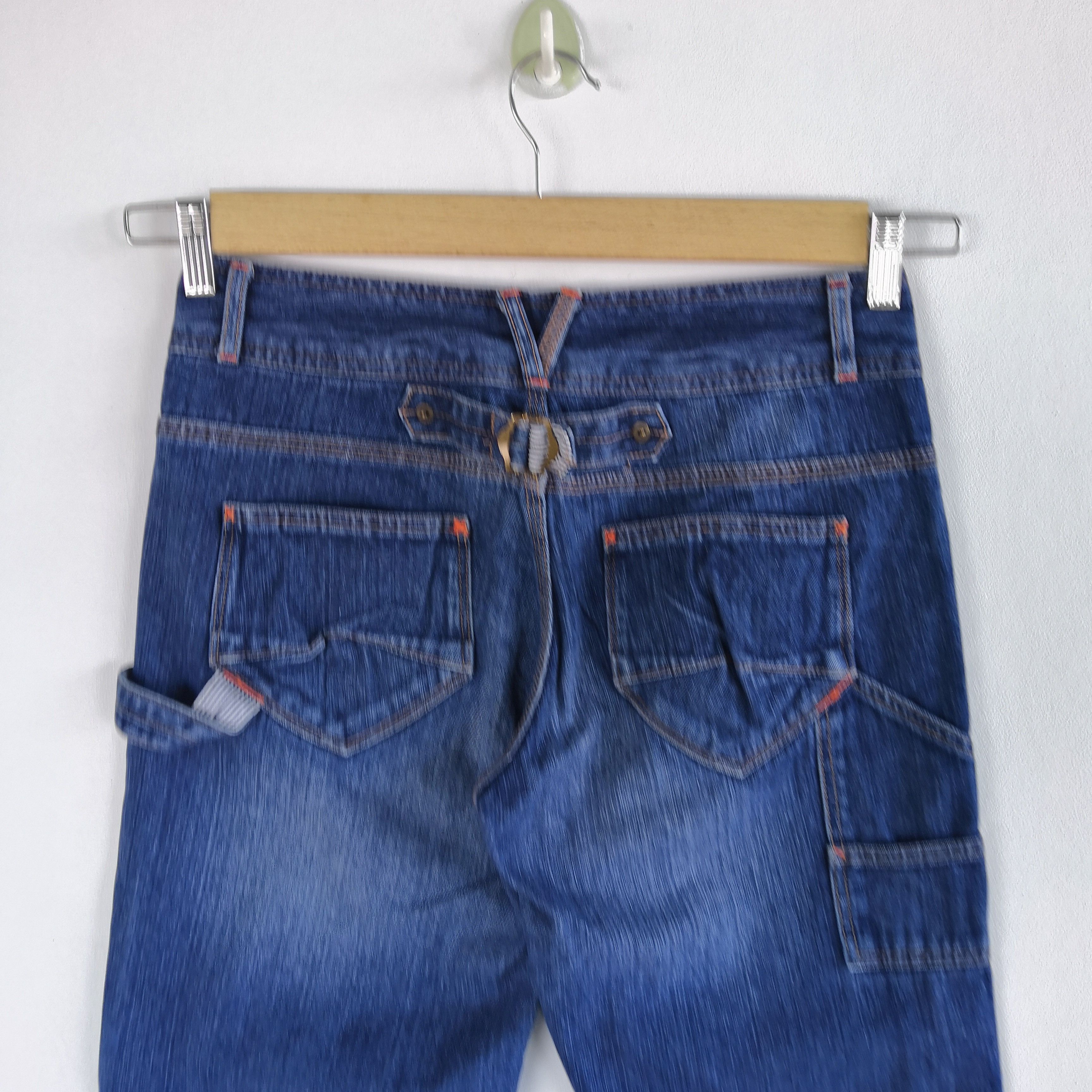 Japanese Brand Japanese Workers Cargo Pants Denim Buckle Back Pants Size 28" / US 6 / IT 42 - 5 Thumbnail