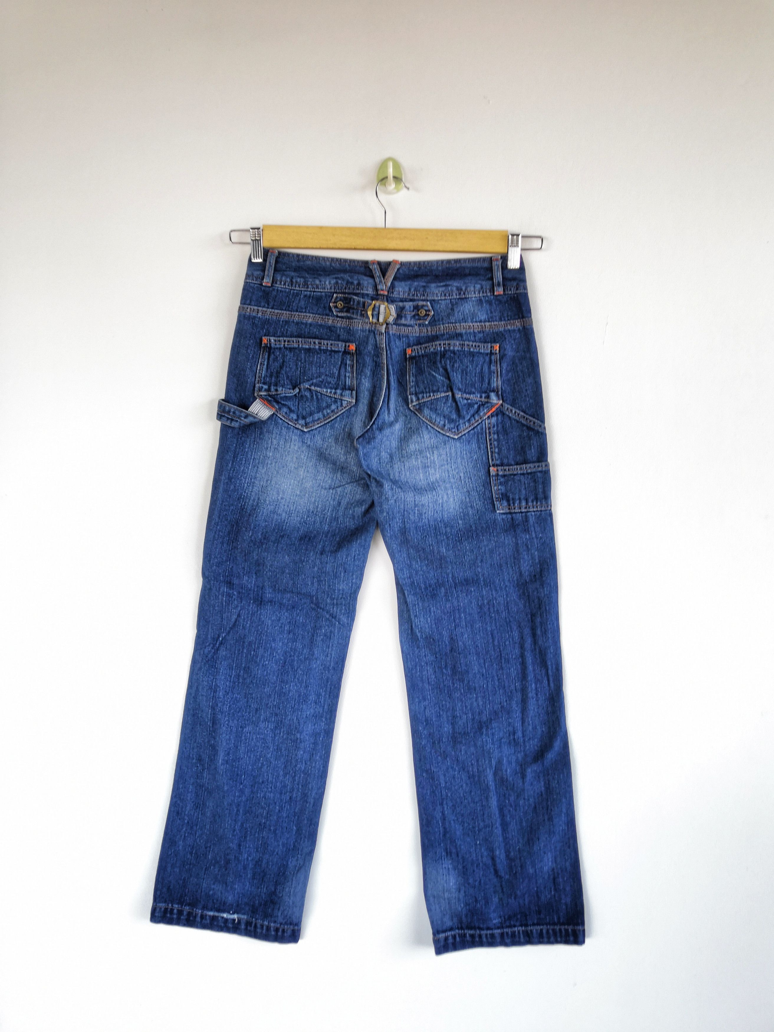 Japanese Brand Japanese Workers Cargo Pants Denim Buckle Back Pants Size 28" / US 6 / IT 42 - 1 Thumbnail