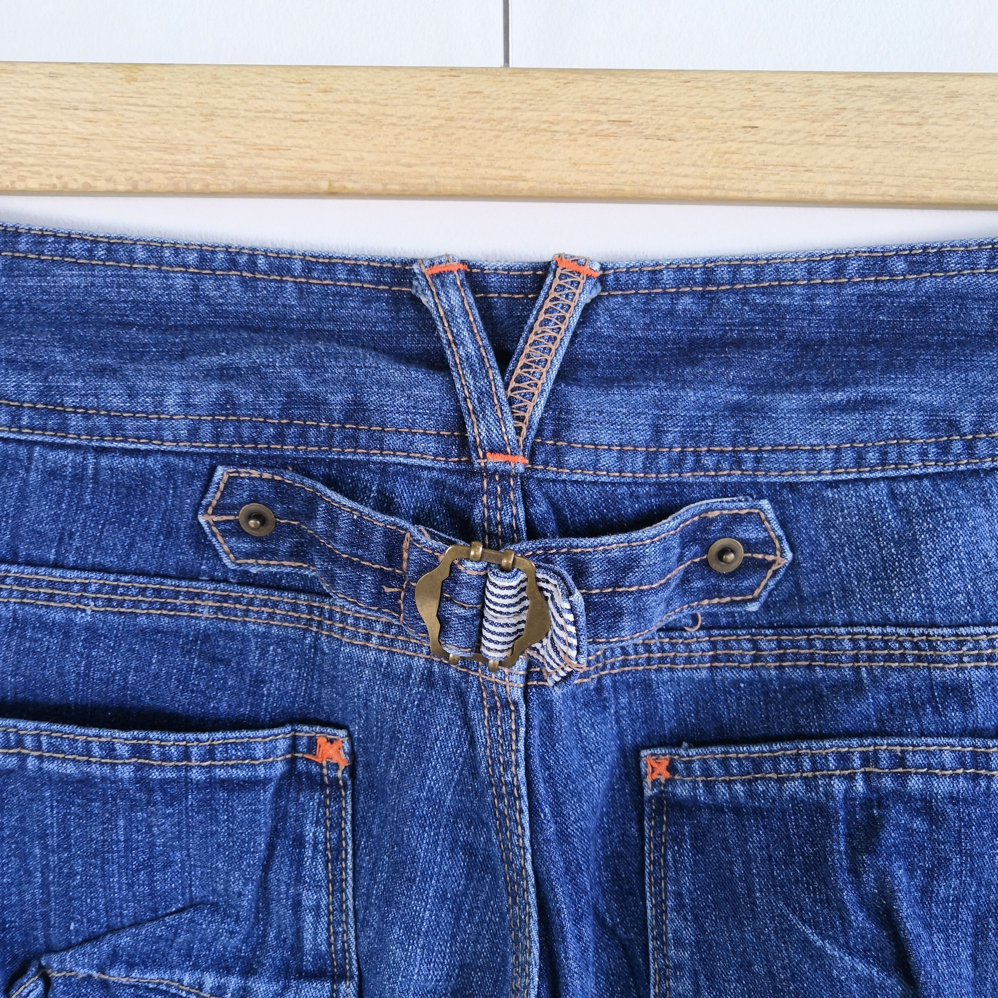 Japanese Brand Japanese Workers Cargo Pants Denim Buckle Back Pants Size 28" / US 6 / IT 42 - 7 Thumbnail