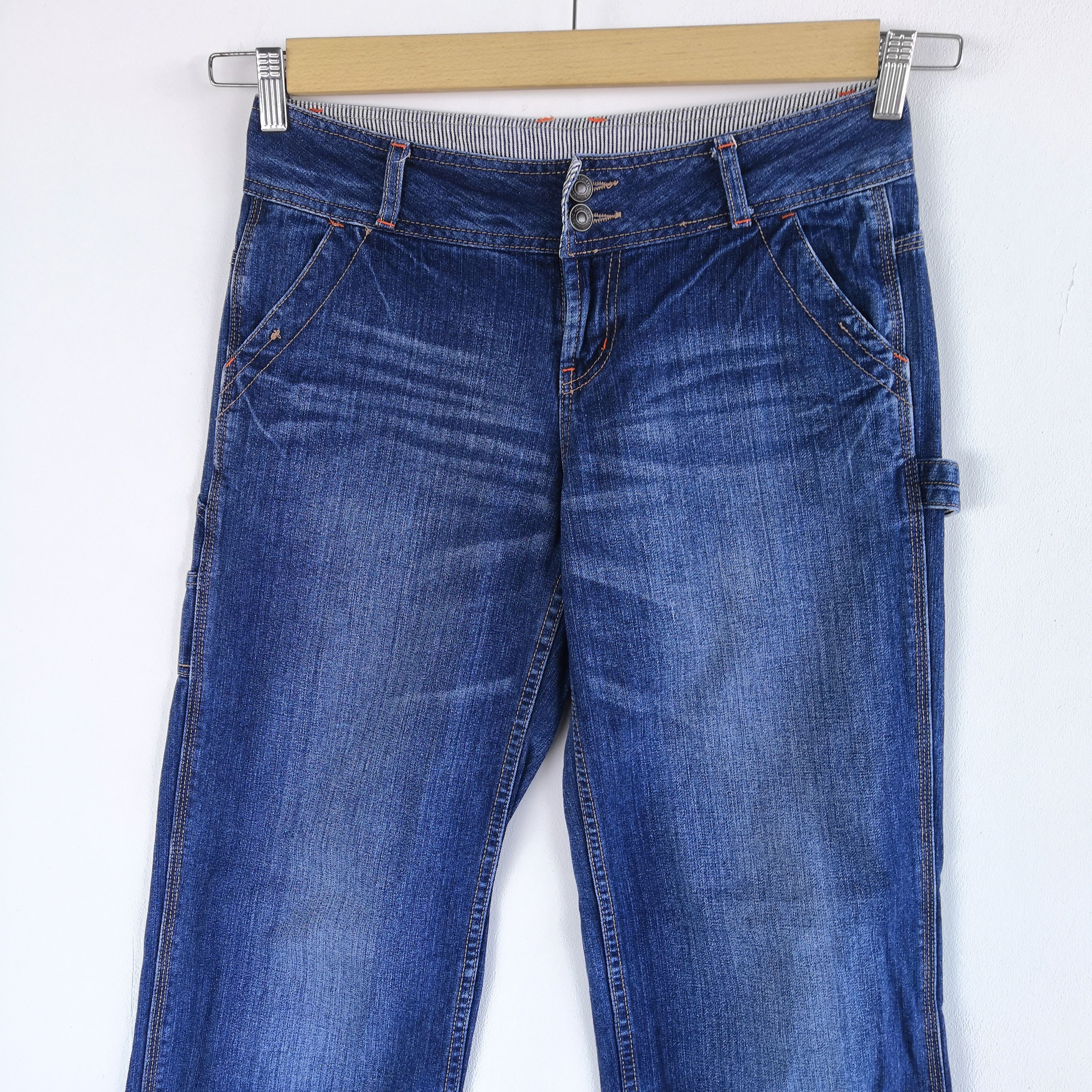 Japanese Brand Japanese Workers Cargo Pants Denim Buckle Back Pants Size 28" / US 6 / IT 42 - 4 Thumbnail