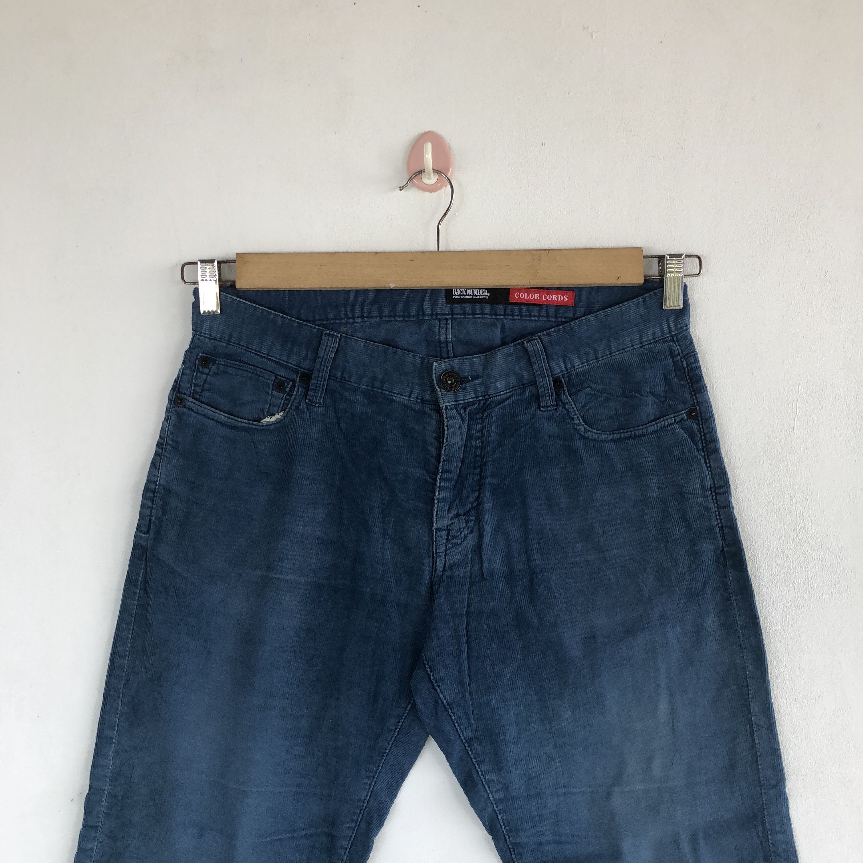 Japanese Brand Vintage Back Number Jeans Japanese Faded Light Wash Denim Size US 32 / EU 48 - 5 Thumbnail