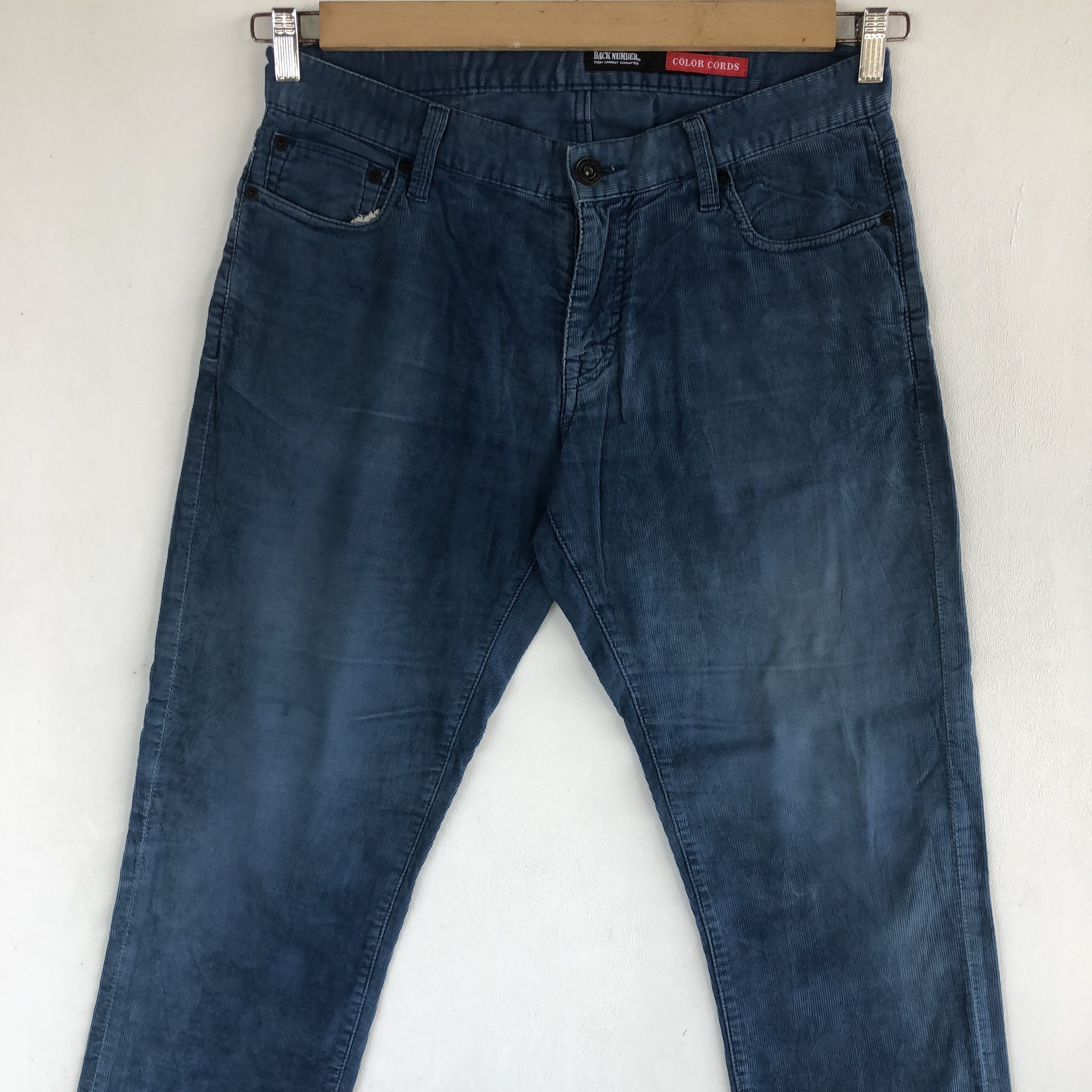 Japanese Brand Vintage Back Number Jeans Japanese Faded Light Wash Denim Size US 32 / EU 48 - 3 Thumbnail