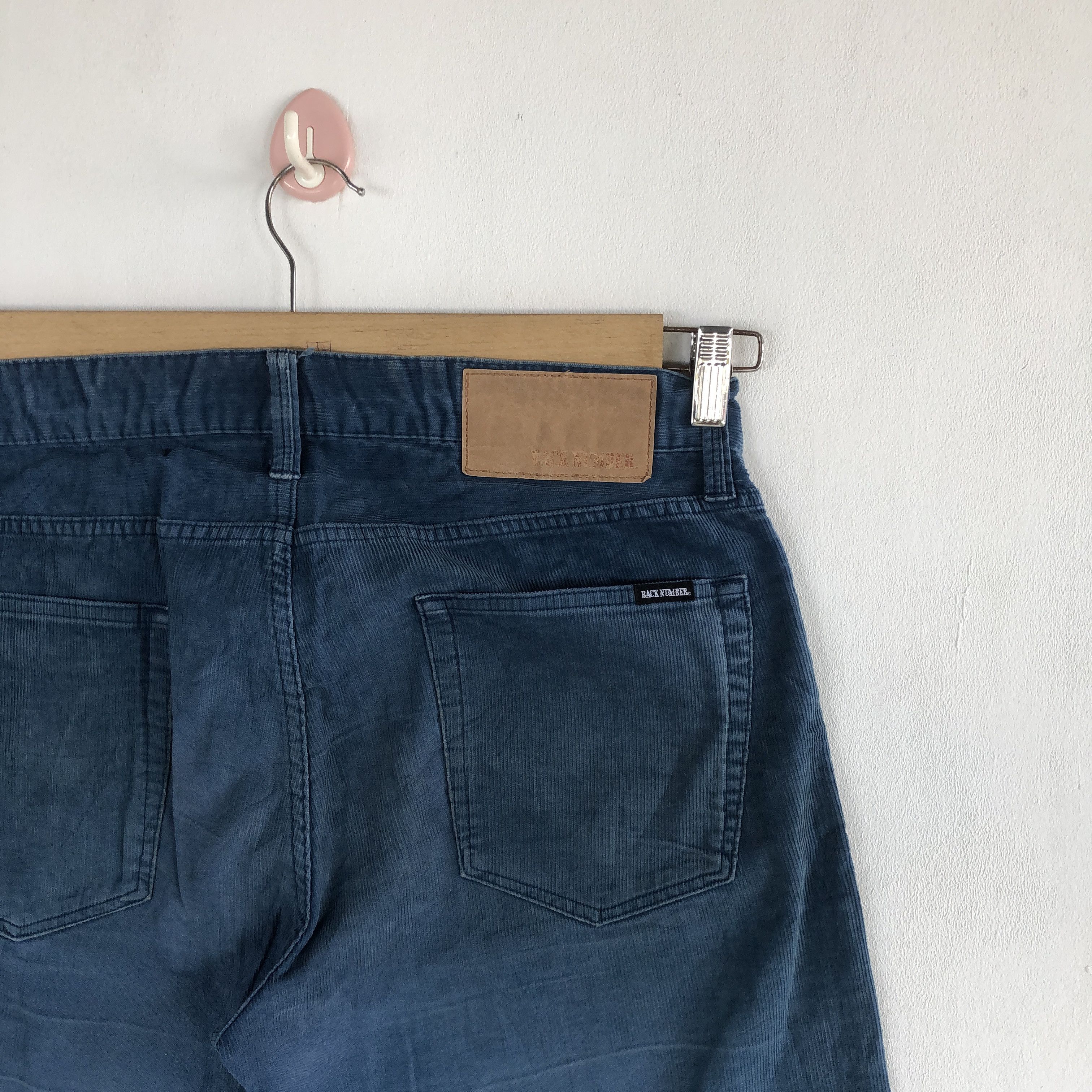 Japanese Brand Vintage Back Number Jeans Japanese Faded Light Wash Denim Size US 32 / EU 48 - 7 Thumbnail