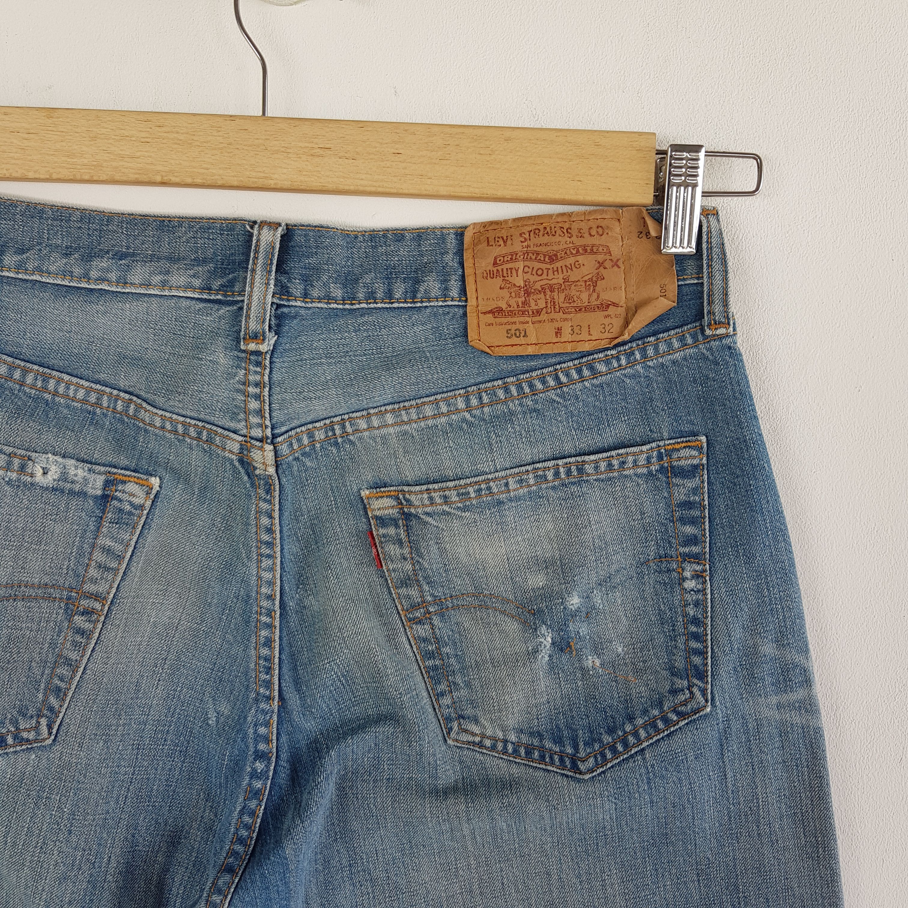 Levi's Vintage Levis 501 Distressed Jeans Levi's 501 Faded Denim Size US 32 / EU 48 - 7 Thumbnail