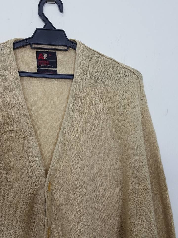 Designer × Vintage Vtg. Arnold Palmer Robert Bruce 100% Virgin Wool V Neck Size US XL / EU 56 / 4 - 5 Thumbnail