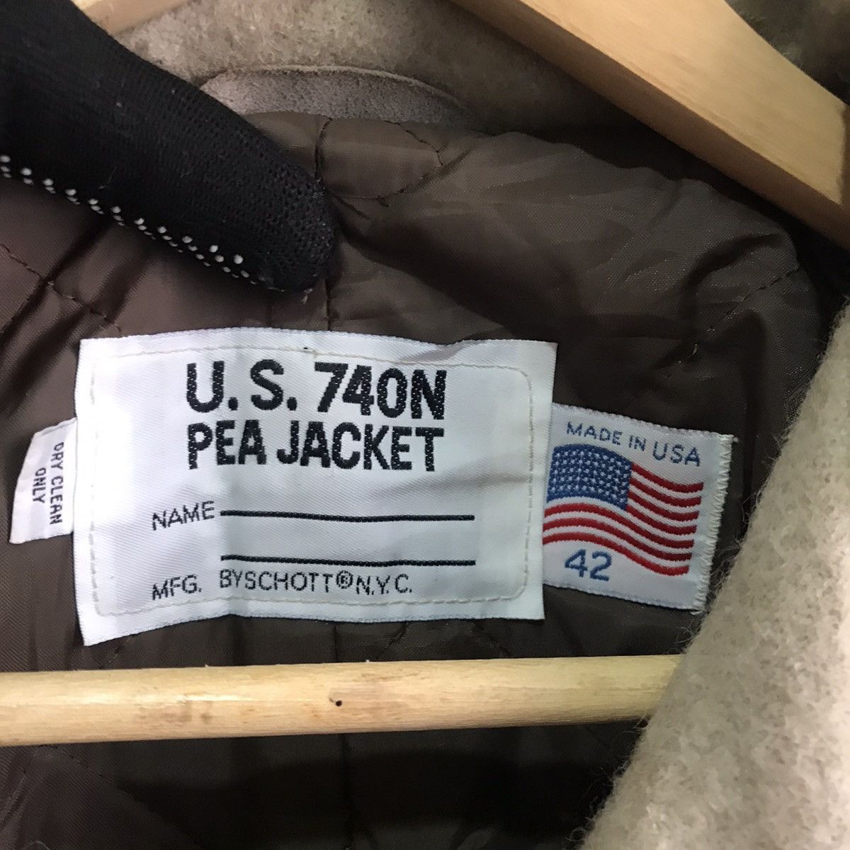 Schott Quick Sale💥VINTAGE Schott 740N pea coat size 42 usa Size US L / EU 52-54 / 3 - 9 Thumbnail