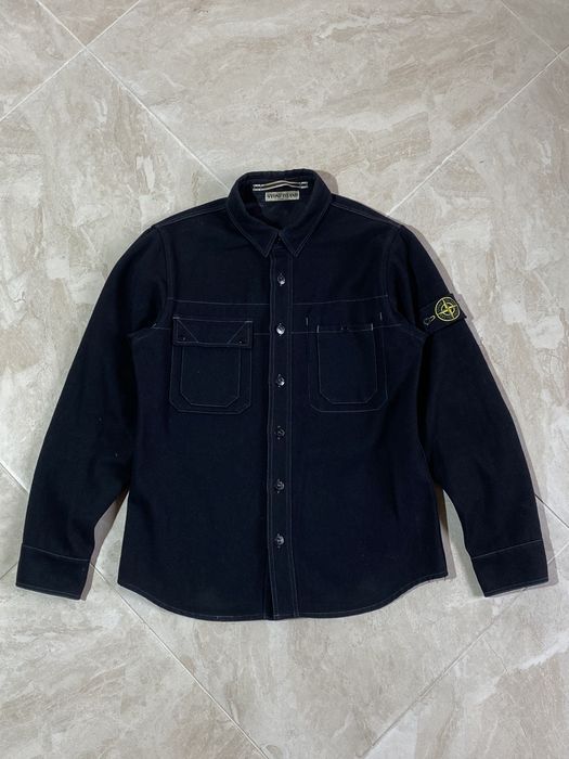 Stone Island Stone Island vintage wool overshirt Grailed