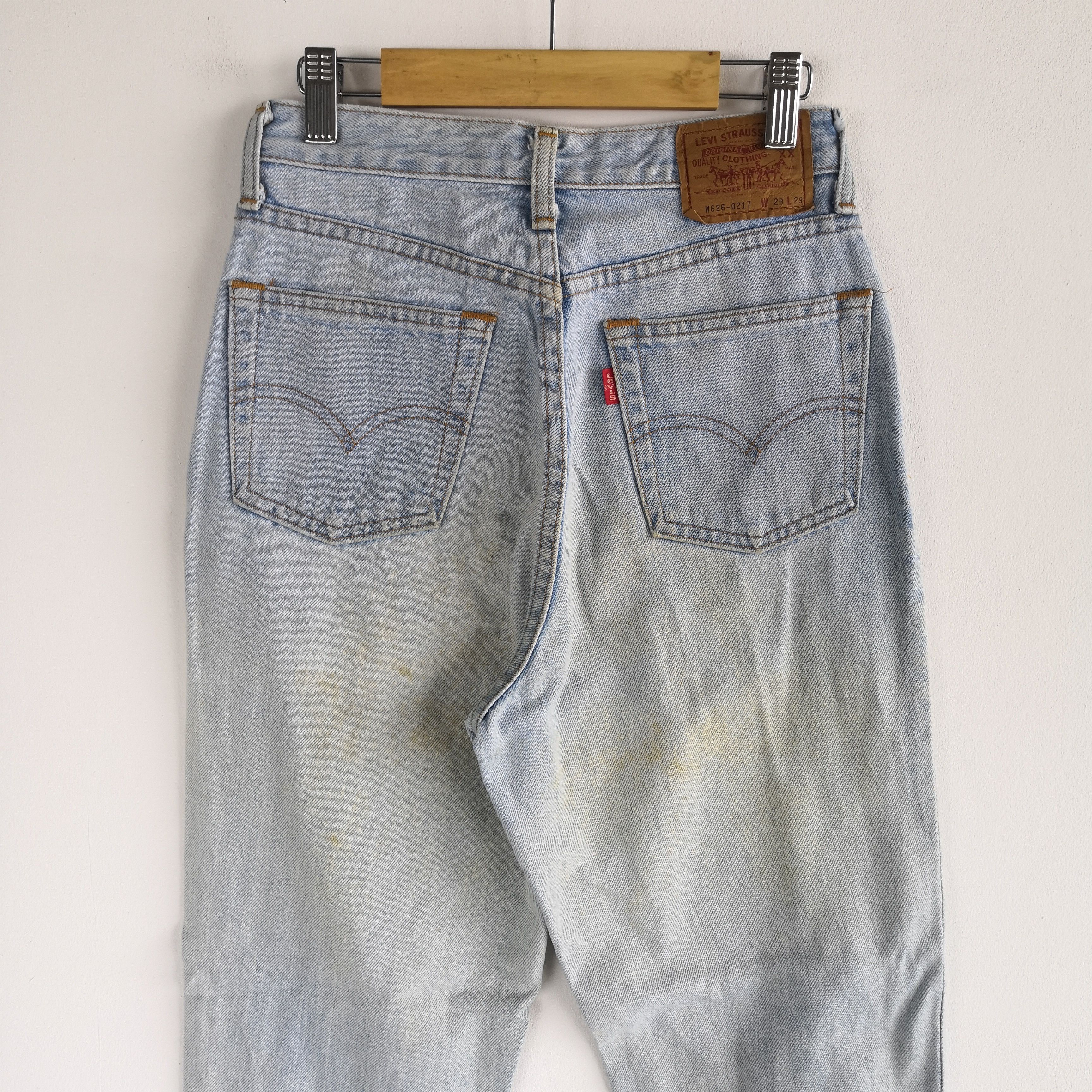 Levi's Vintage Levis Sun Faded Jeans Levi's Light Wash Denim Size 24" / US 00 / IT 34 - 4 Thumbnail