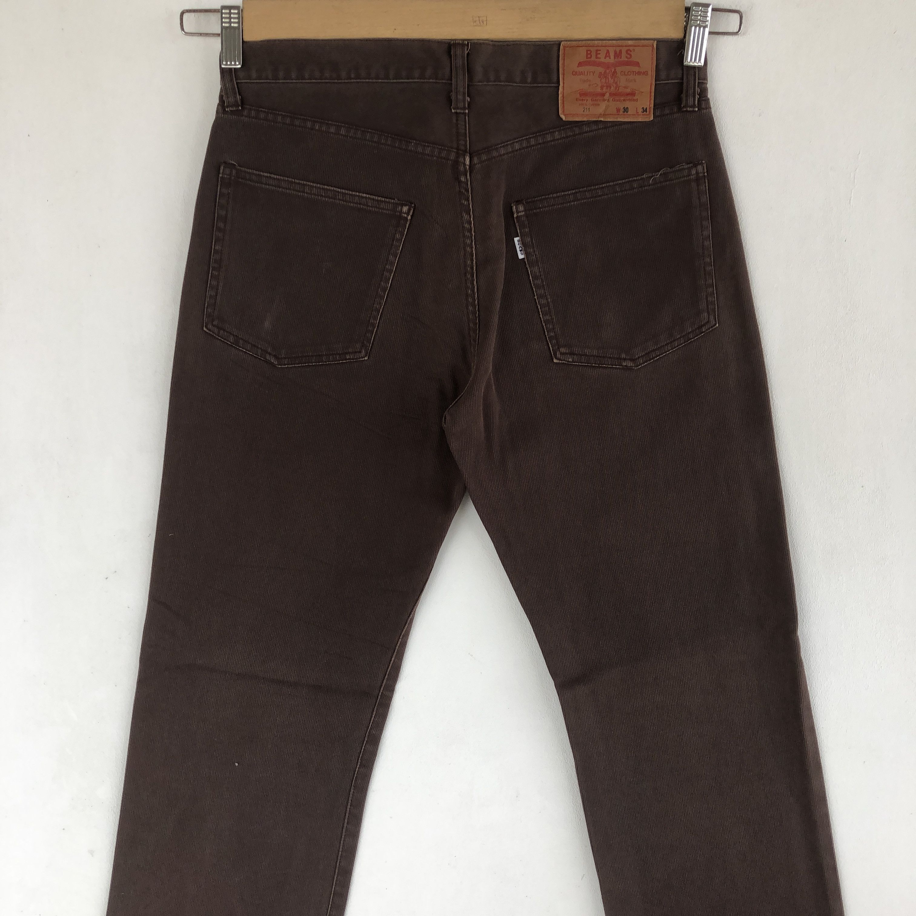 Beams Plus Vintage Beam Heart Jeans Japanese Corduroy Denim Pants Size US 30 / EU 46 - 6 Thumbnail