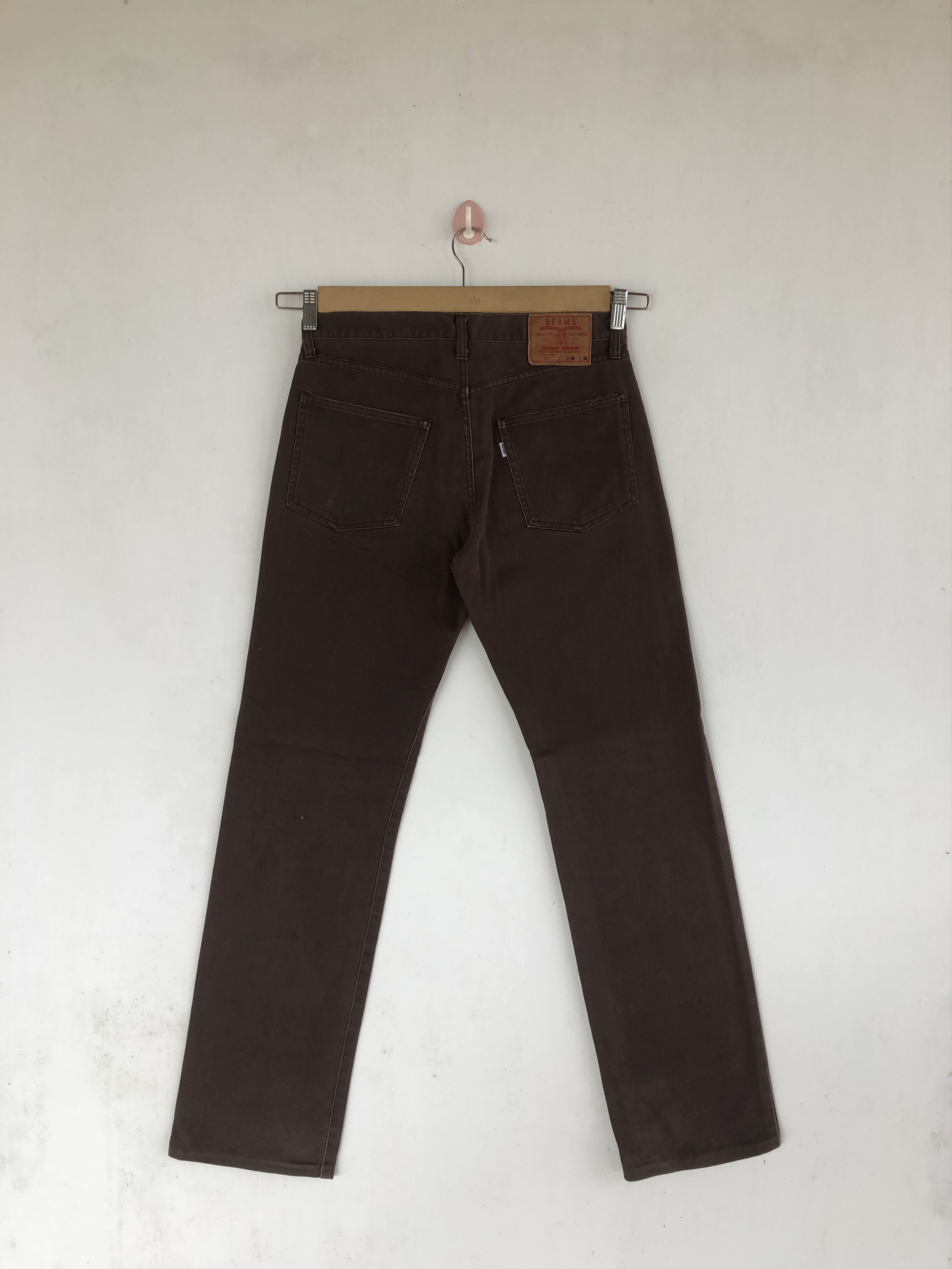 Beams Plus Vintage Beam Heart Jeans Japanese Corduroy Denim Pants Size US 30 / EU 46 - 2 Thumbnail