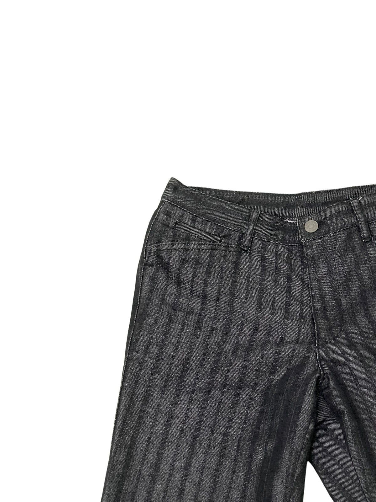 Japanese Brand Flare Jeans Striped A.S.M Japan Denim Boot Cut 5🟦1 Size US 29 - 8 Thumbnail