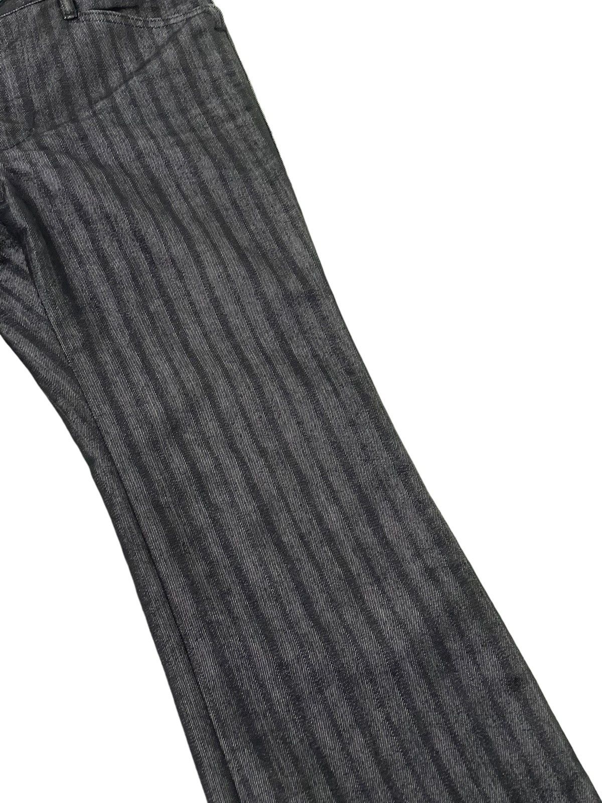 Japanese Brand Flare Jeans Striped A.S.M Japan Denim Boot Cut 5🟦1 Size US 29 - 7 Thumbnail
