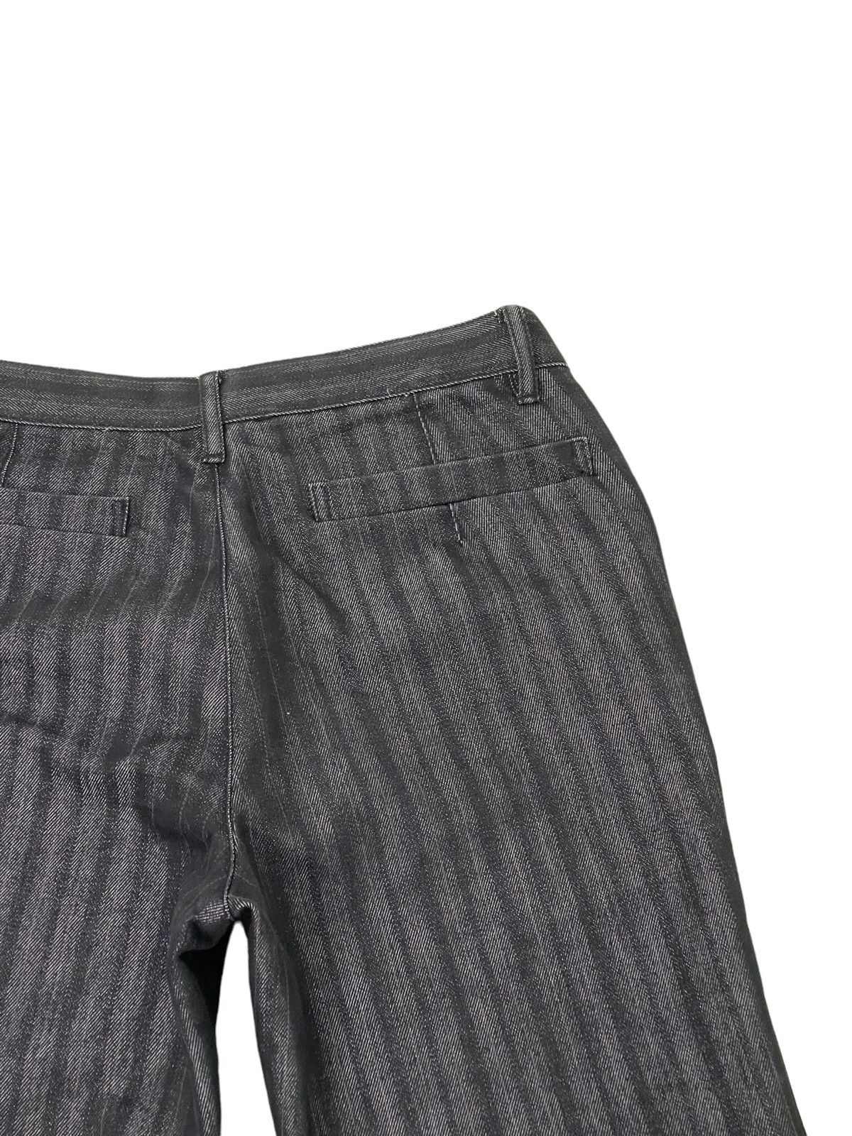 Japanese Brand Flare Jeans Striped A.S.M Japan Denim Boot Cut 5🟦1 Size US 29 - 18 Thumbnail