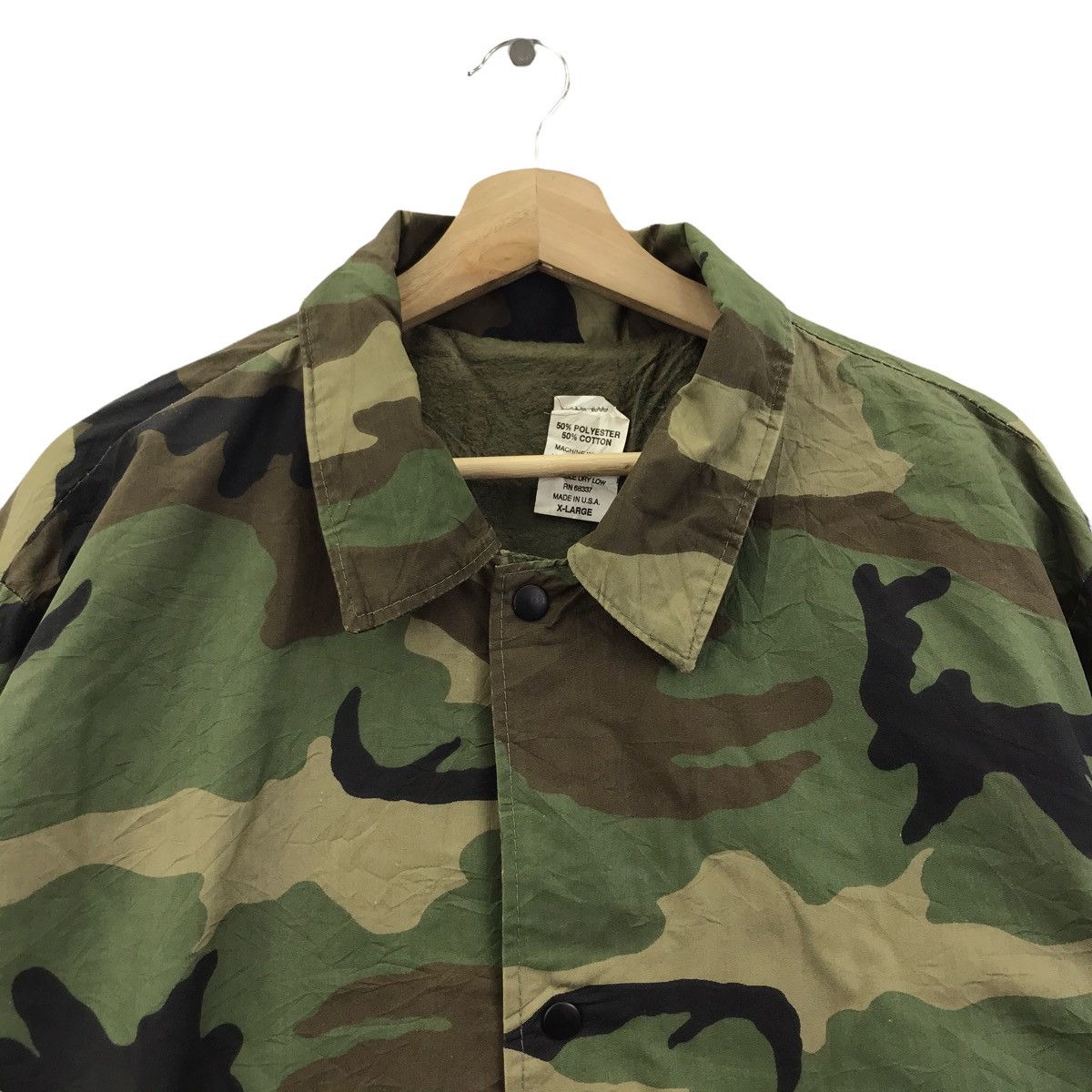 Vintage Vintage USA ARMY MILITARY Camouflage Green Coach Jacket Size US XL / EU 56 / 4 - 2 Thumbnail