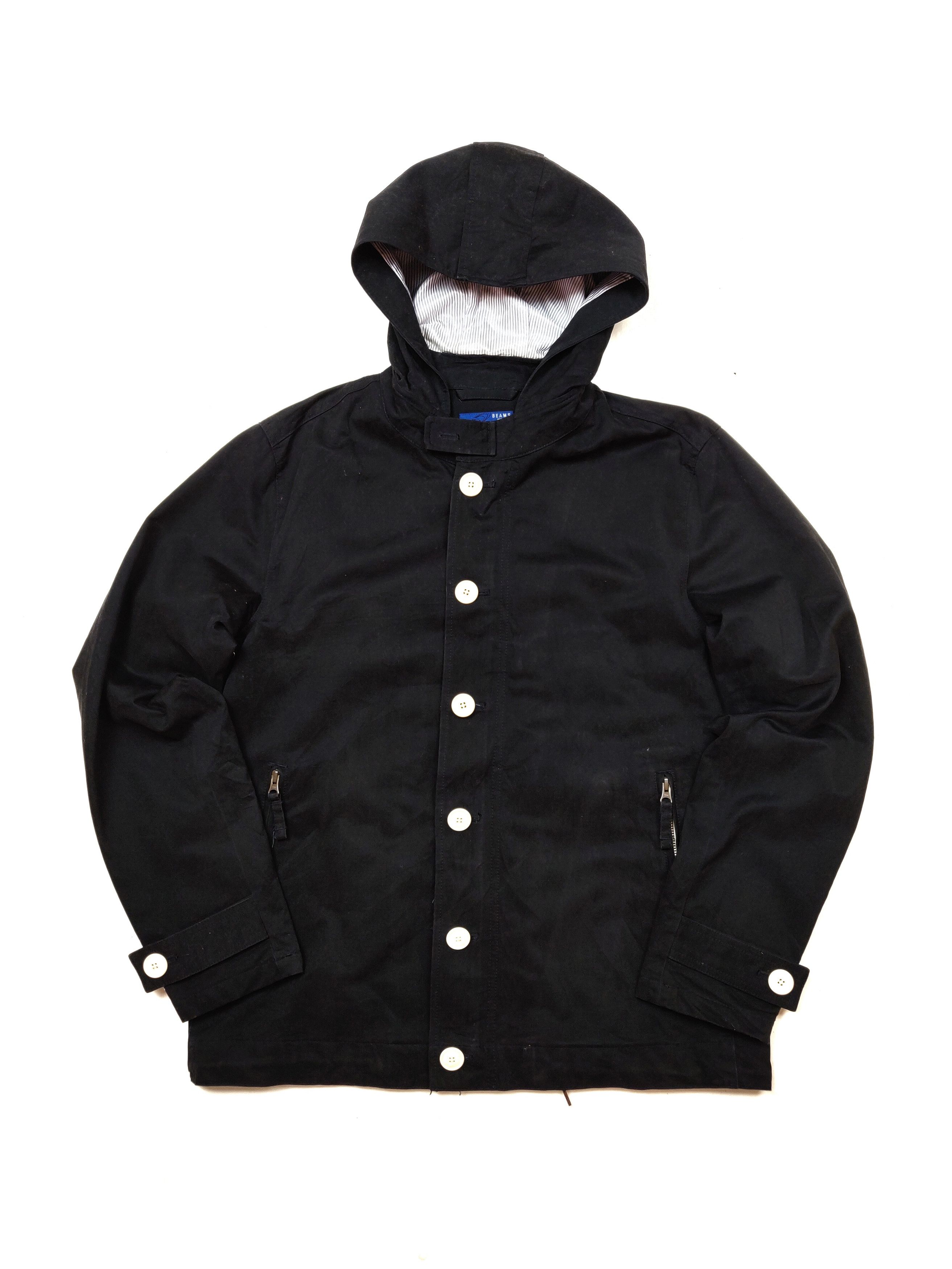 Beams Plus Beams Japan Button Up Parka Hoodie Jacket Outerwear Size US L / EU 52-54 / 3 - 2 Thumbnail