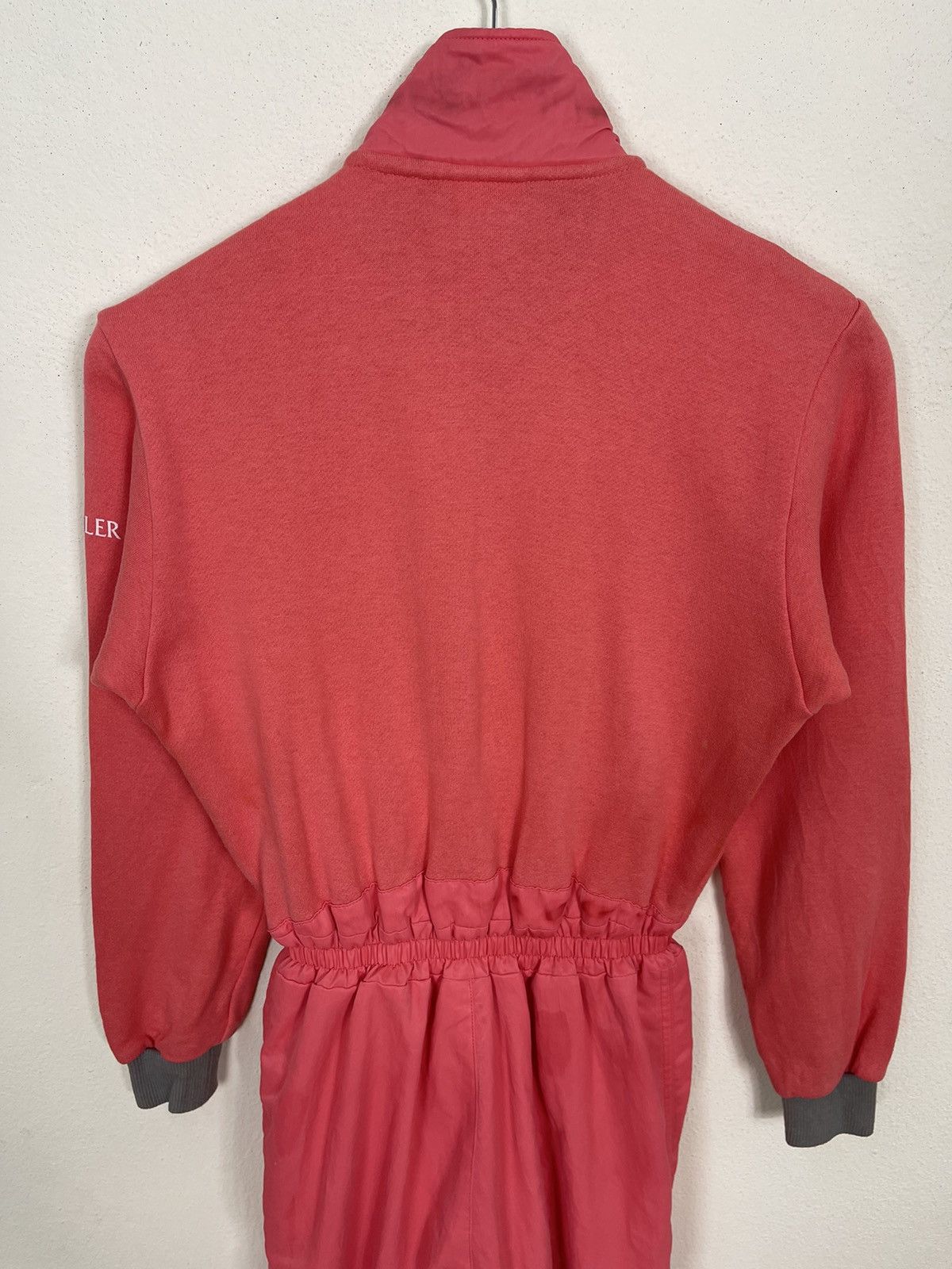 If Six Was Nine Vintage Moncler Red Coverall Pink Jumpsuit Size US 27 - 12 Thumbnail