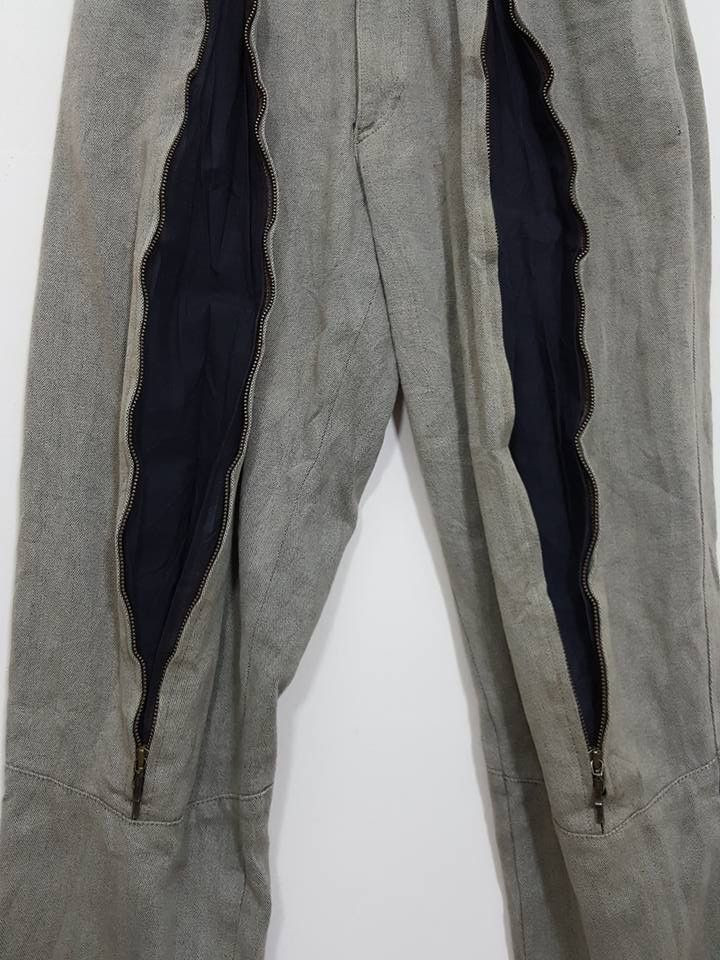 Designer × Japanese Brand DOMON Vertical Thigh Zipper Style Trouser Pant Size US 27 - 5 Thumbnail