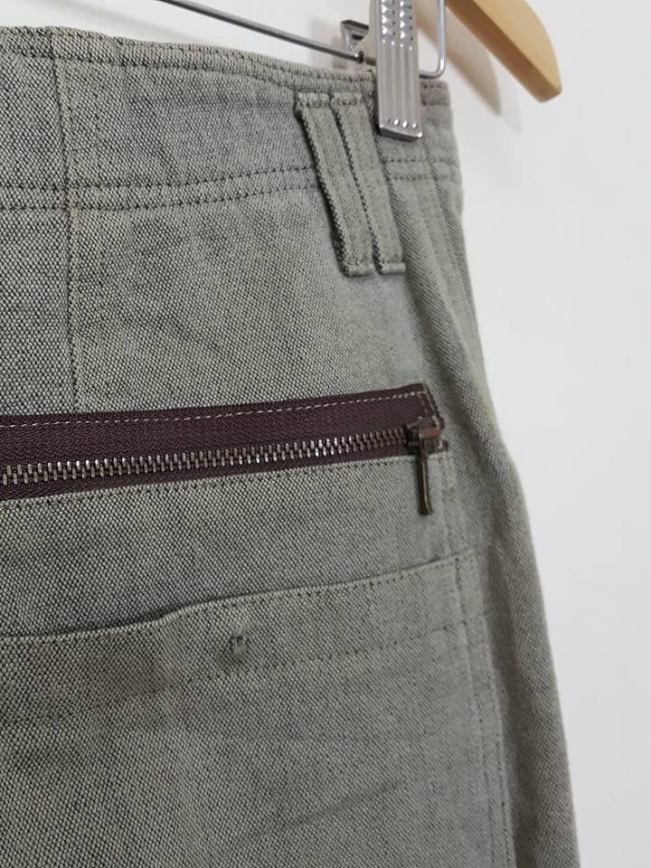 Designer × Japanese Brand DOMON Vertical Thigh Zipper Style Trouser Pant Size US 27 - 9 Thumbnail