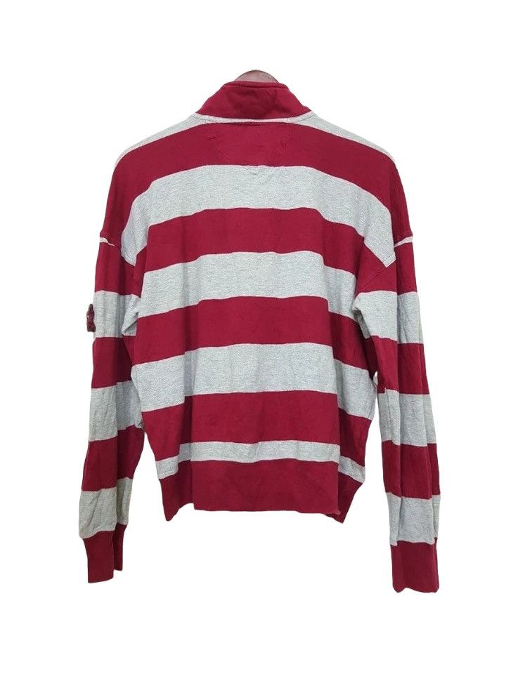 Paul & Shark Yacting Quarter Turtleneck Zip Horizontal Striped Size US M / EU 48-50 / 2 - 2 Thumbnail