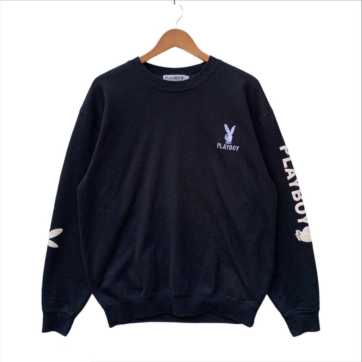 Playboy × Vintage Vintage Playboy Crewneck Pullover Sweatshirt Size US L / EU 52-54 / 3 - 2 Thumbnail