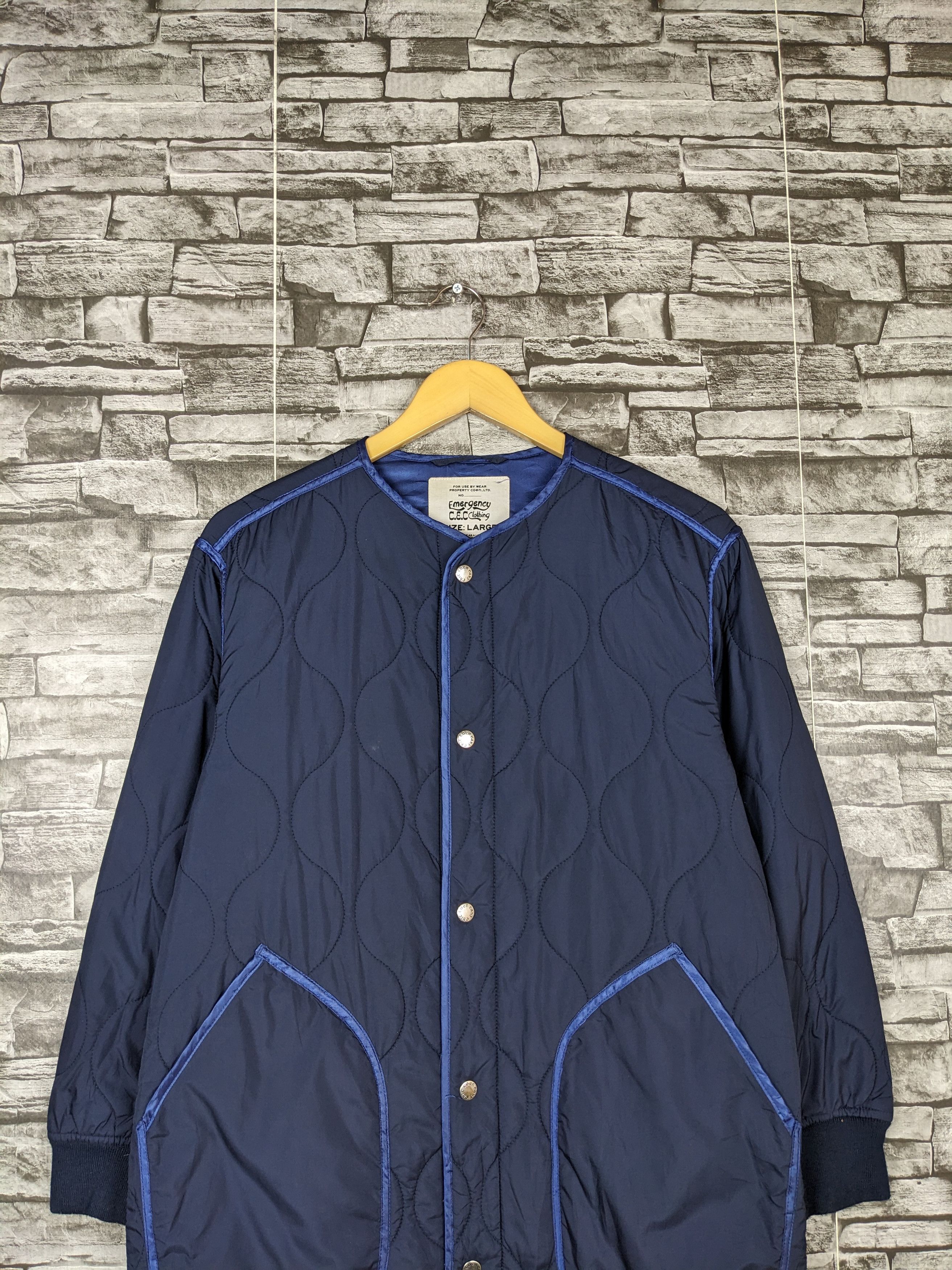 Japanese Brand Vintage C.E.C Coen Easy Chic Quilted Light Lining Jacket Size US L / EU 52-54 / 3 - 3 Thumbnail