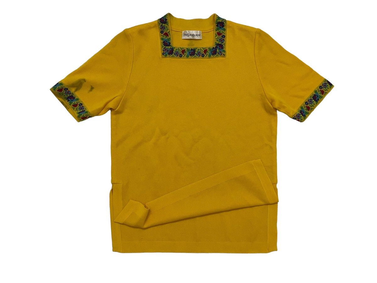 Saint Laurent Paris Vintage YvesSaintLaurent T.Shirt Size S / US 4 / IT 40 - 3 Thumbnail